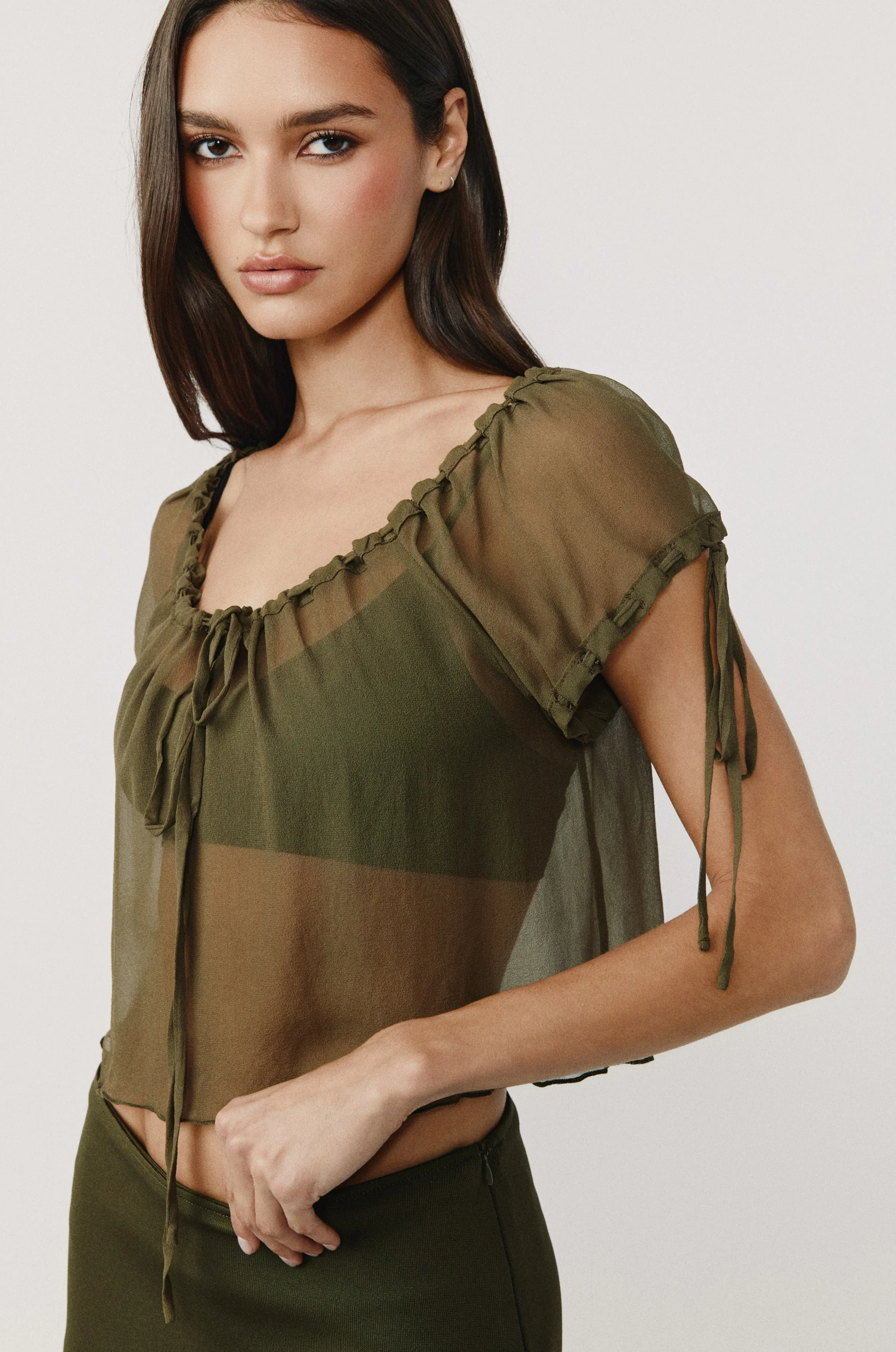 Adele Top | Olive - Image 4