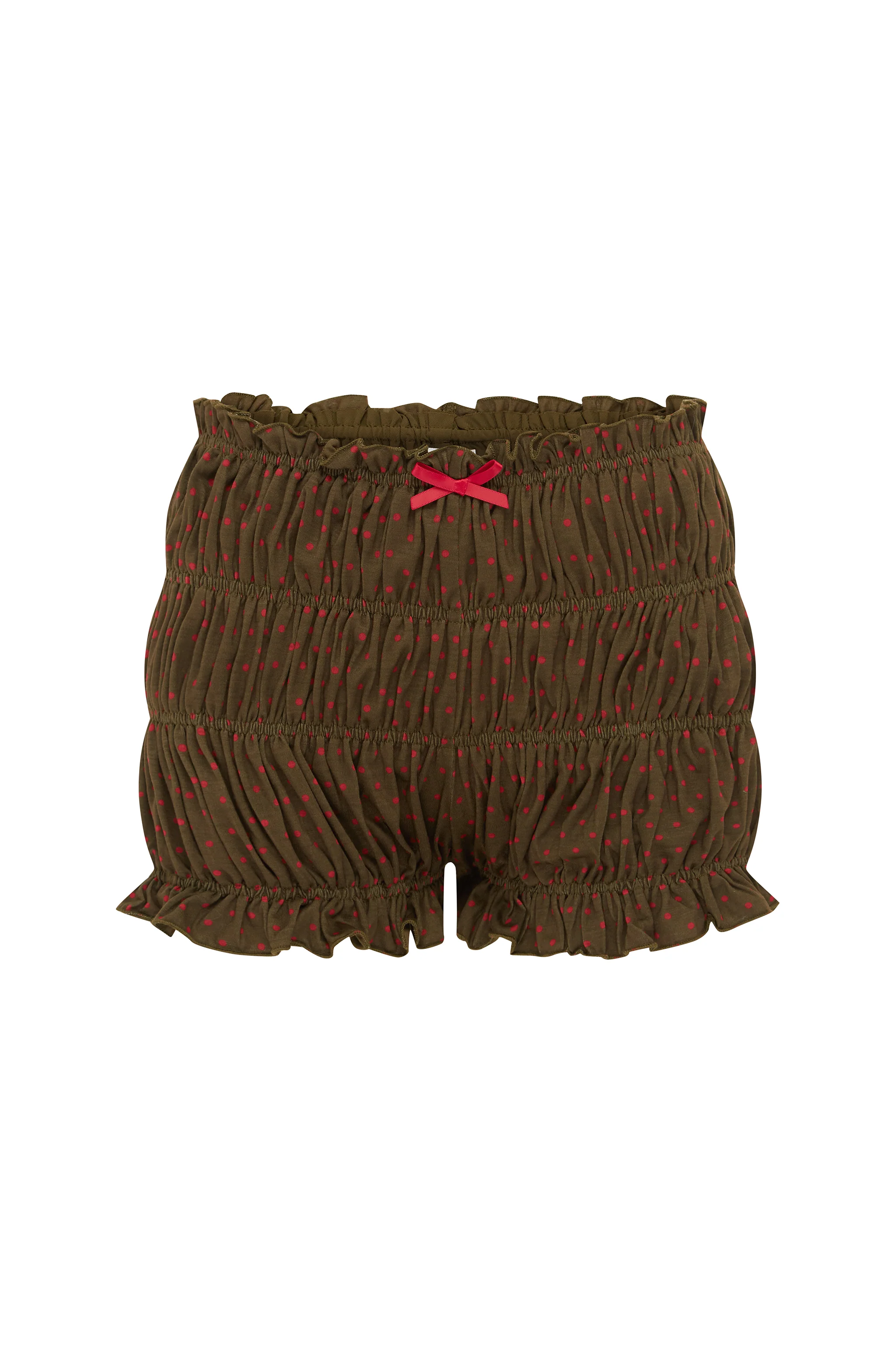 Bea Shorts | Brown Polka Dot - Image 7