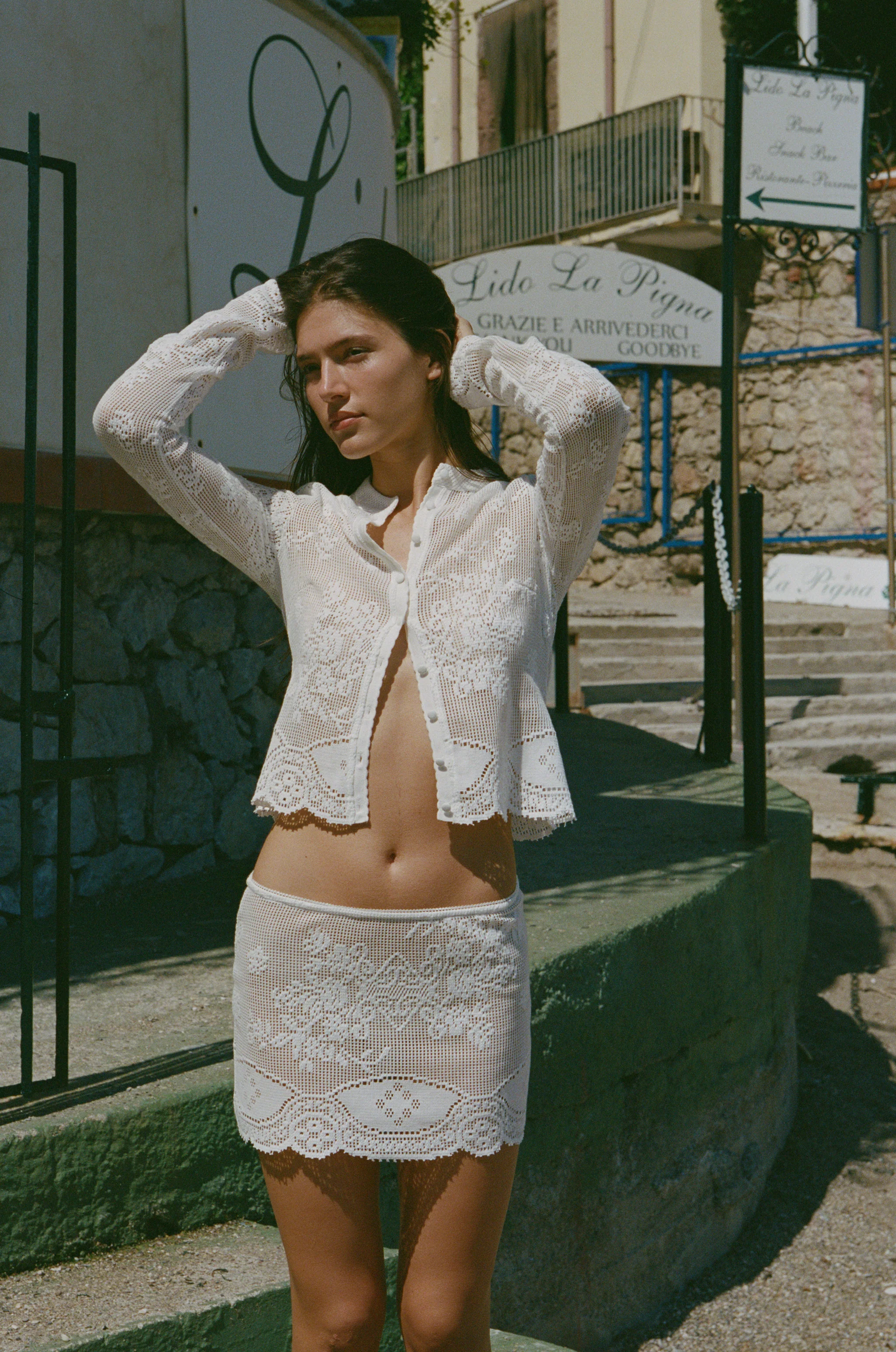 Belinda Skirt | White Lace - Image 5