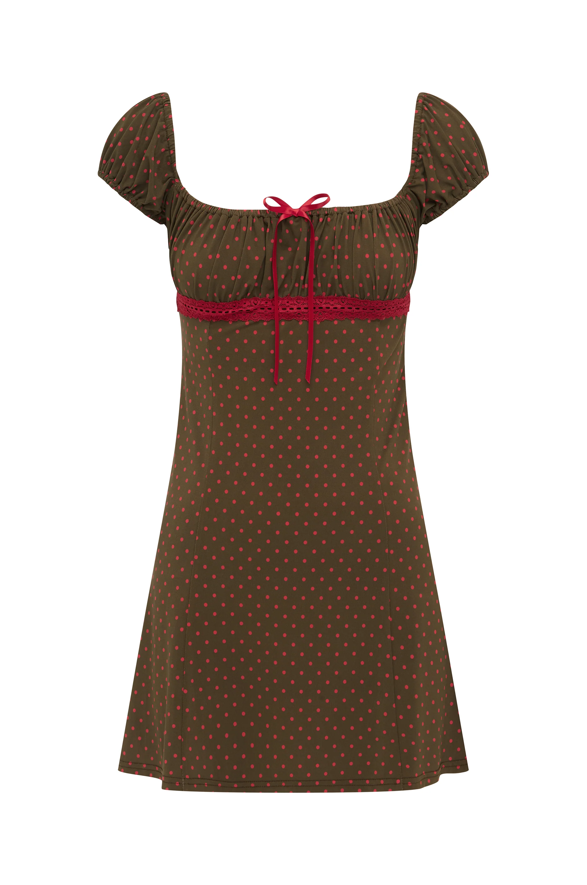 Billie Dress | Brown Polka Dot - Image 7