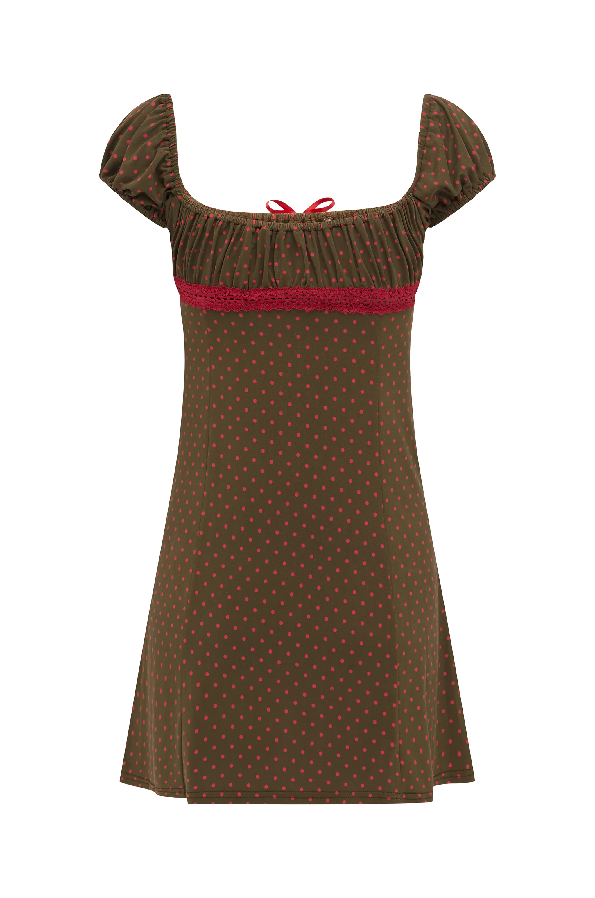 Billie Dress | Brown Polka Dot - Image 8
