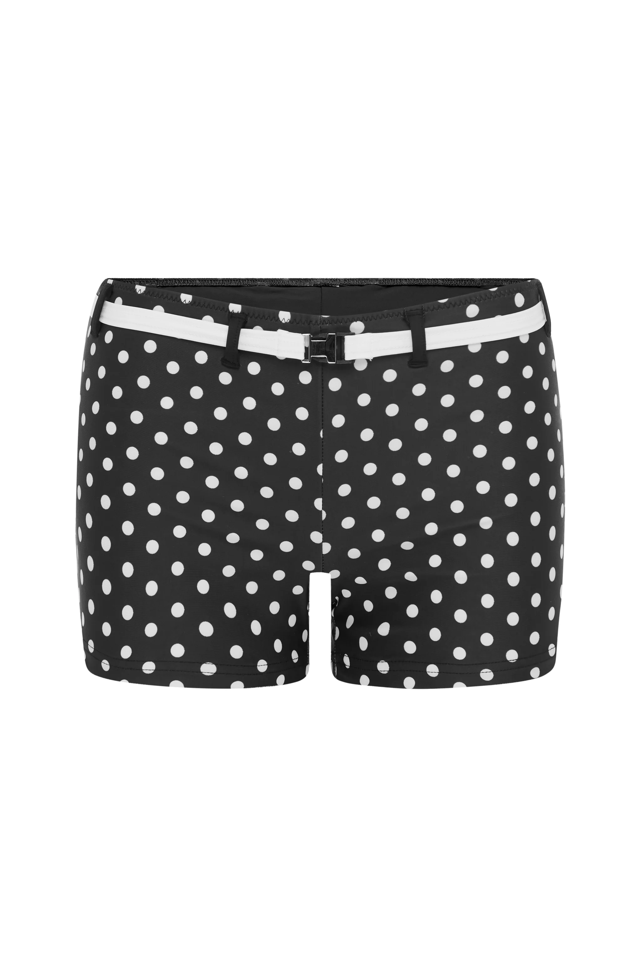 Blake Swim Shorts | Black / White Polka Dot - Image 7