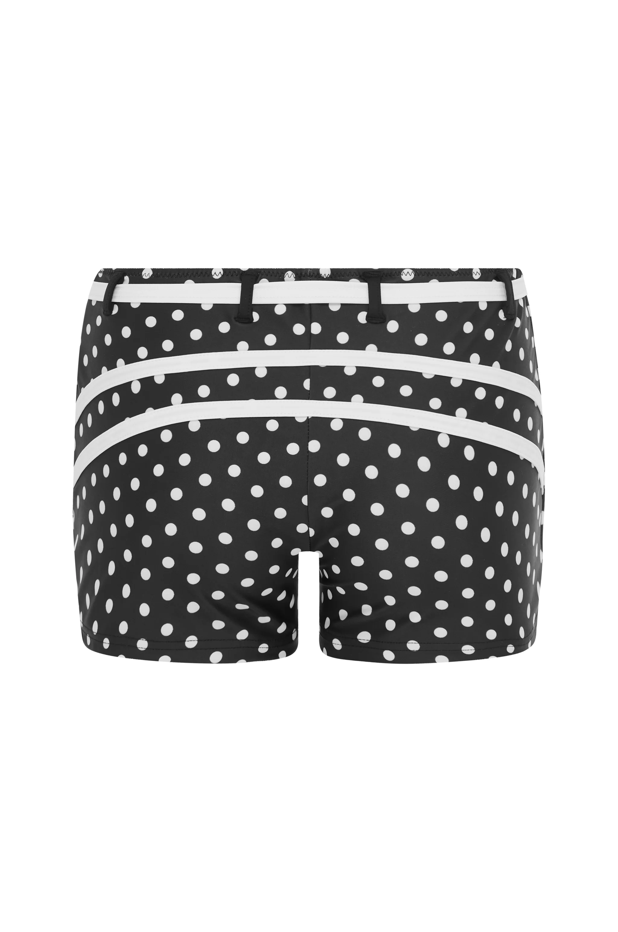 Blake Swim Shorts | Black / White Polka Dot - Image 8