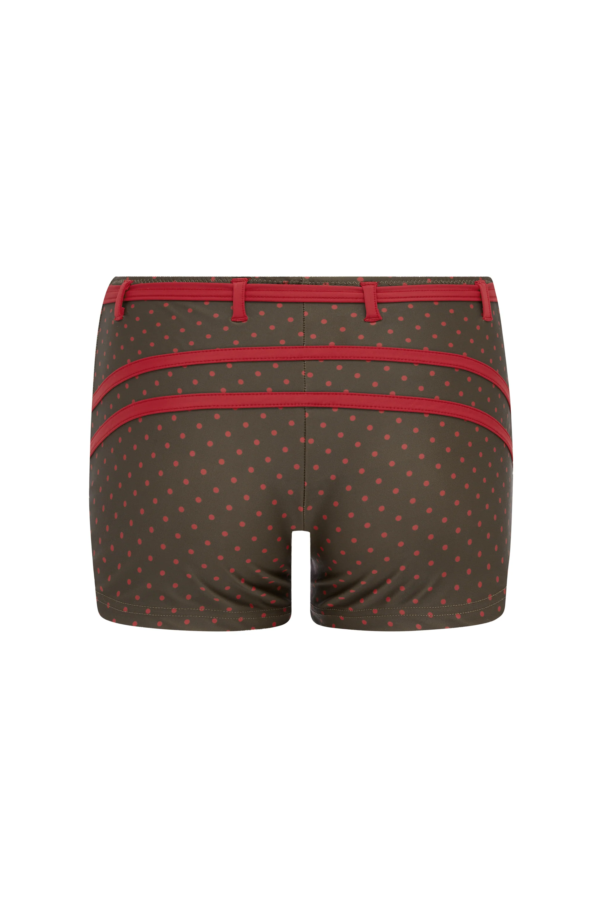 Blake Swim Shorts | Brown / Red Polka Dot - Image 6