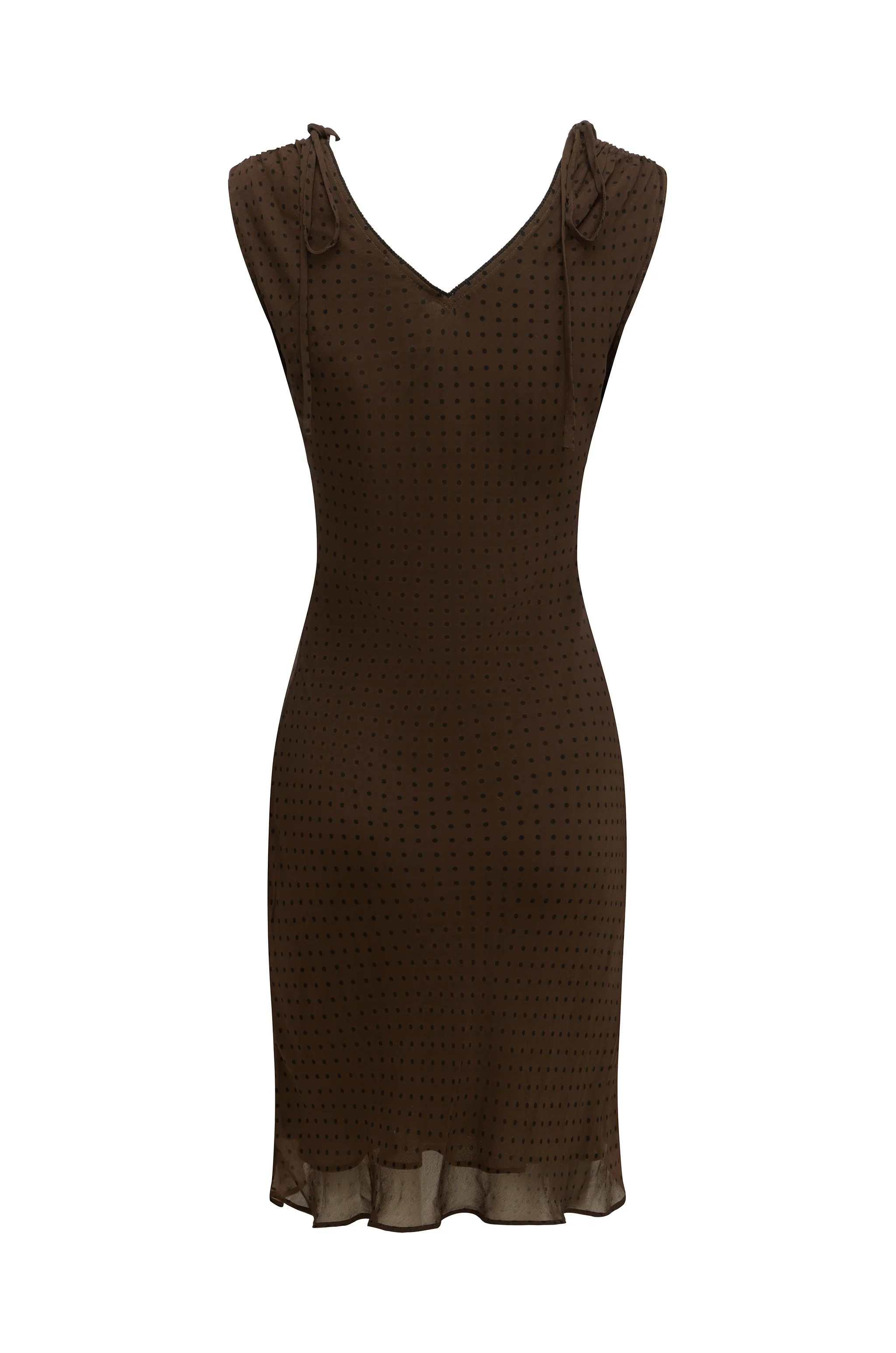 Clara Dress | Brown Polka Dot - Image 10