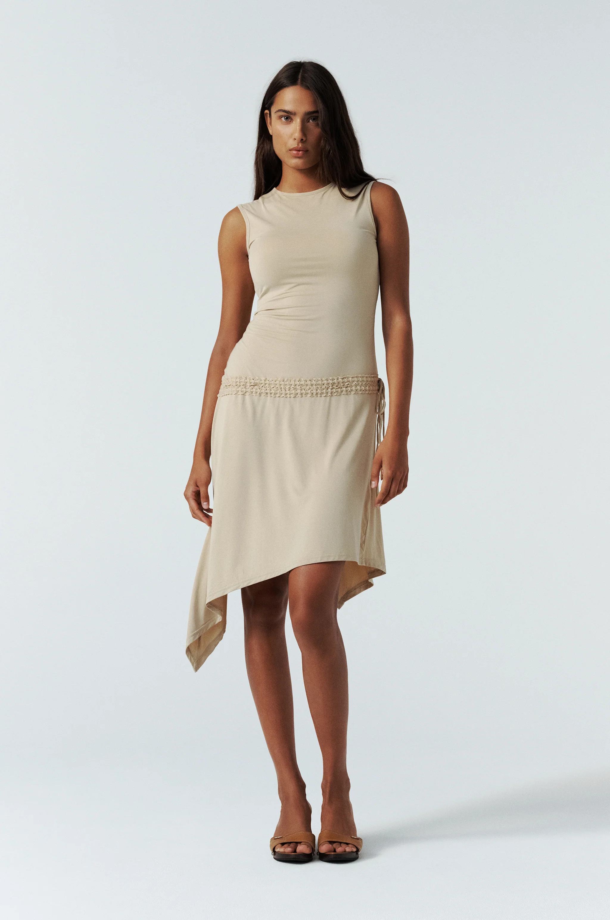 Evie Dress | Beige - Image 3