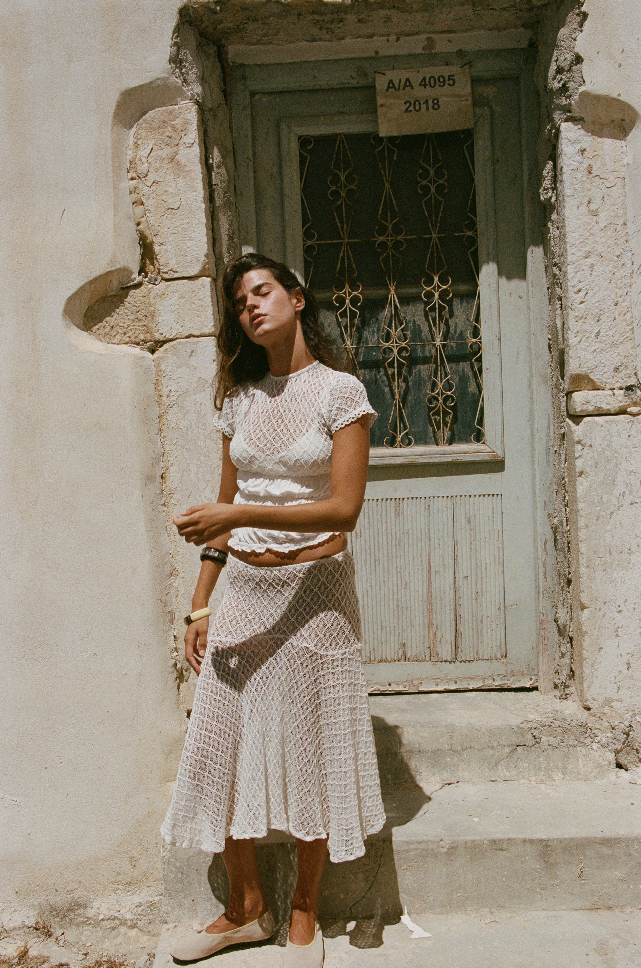 Faye Midi Skirt | White - Image 6