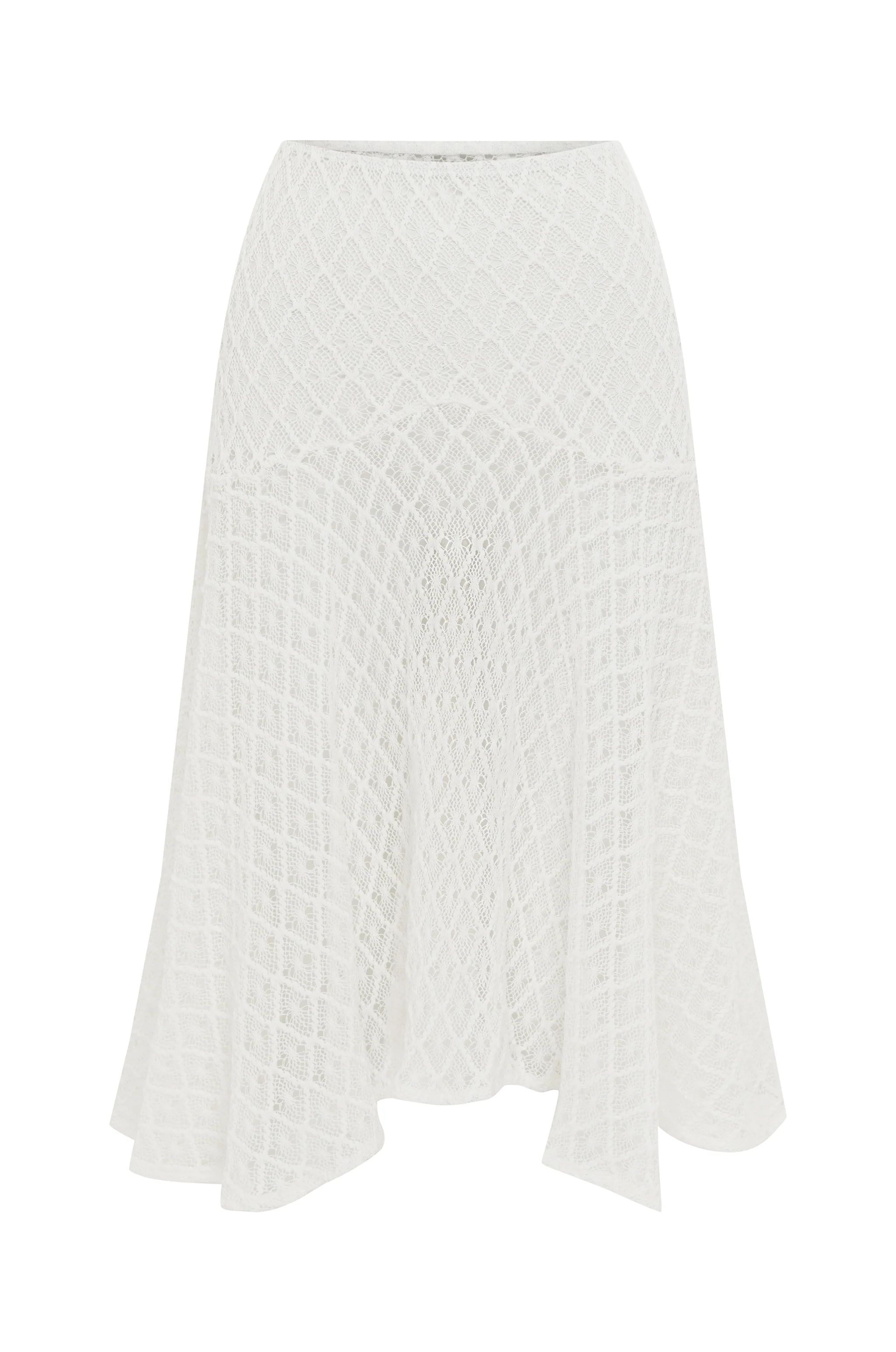 Faye Midi Skirt | White - Image 7