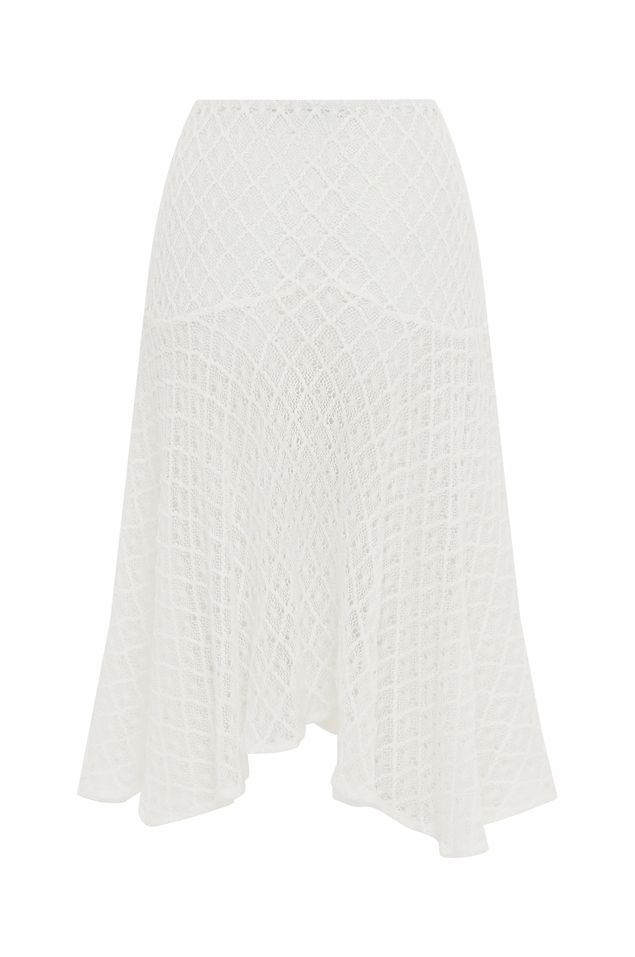 Faye Midi Skirt | White - Image 8