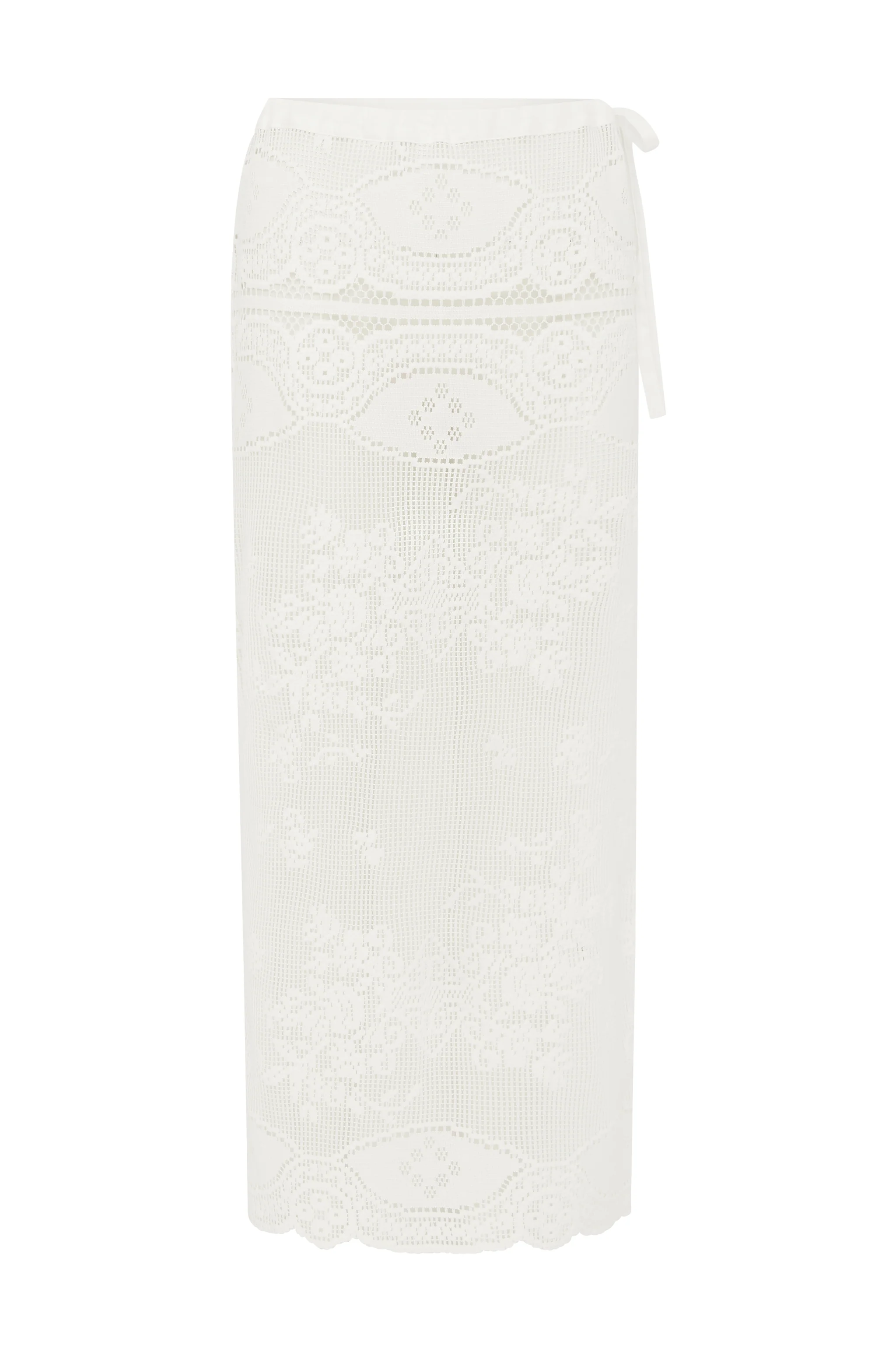 Florence Midi Skirt | White - Image 9