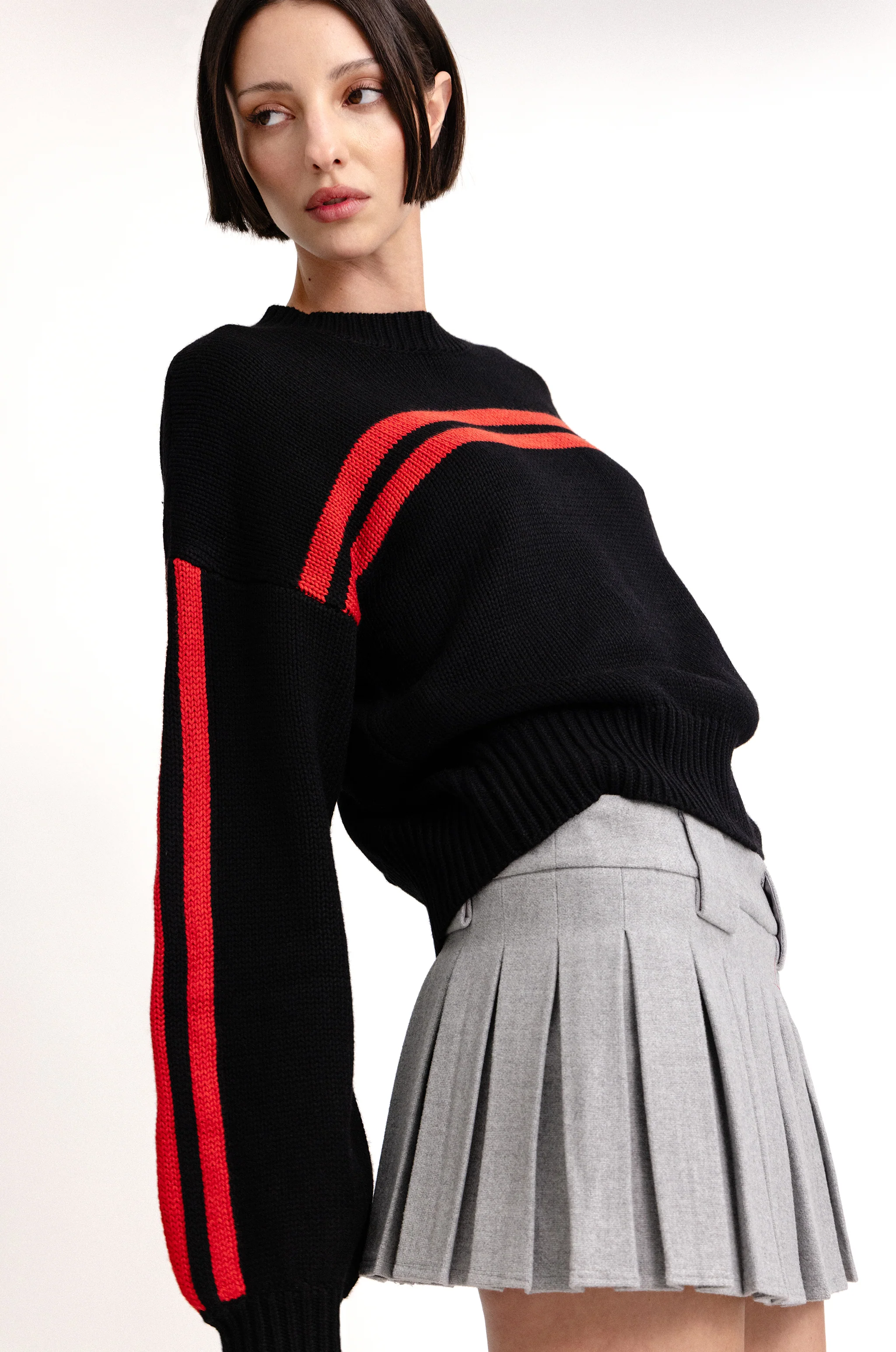 Hudson Mini Skirt | Grey - Image 3
