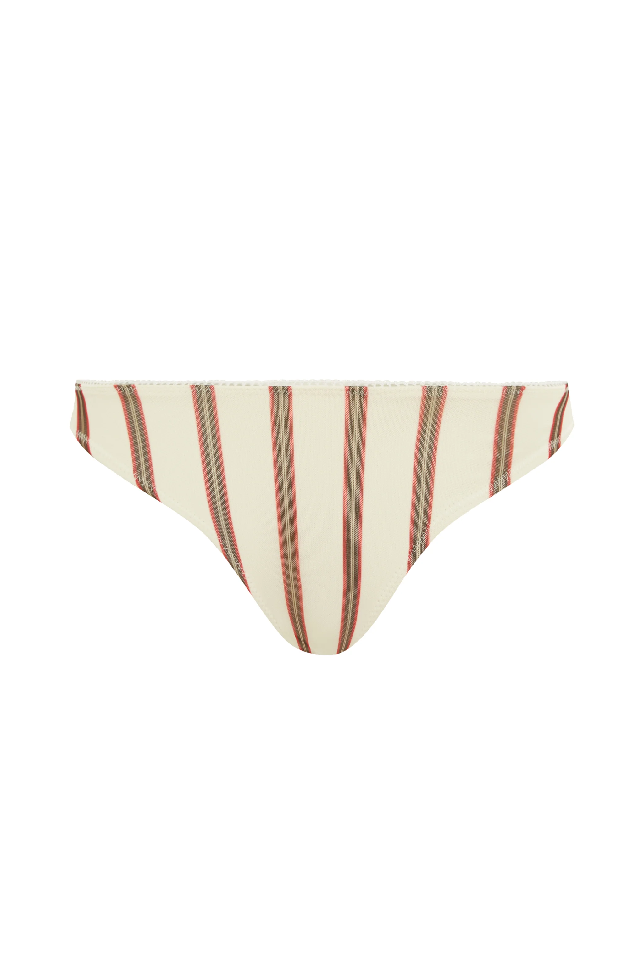 Jeanie Bikini Bottom | Cream Stripe - Image 6