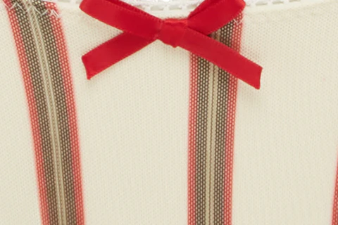 Jeanie Bikini Bottom | Cream Stripe - Image 7