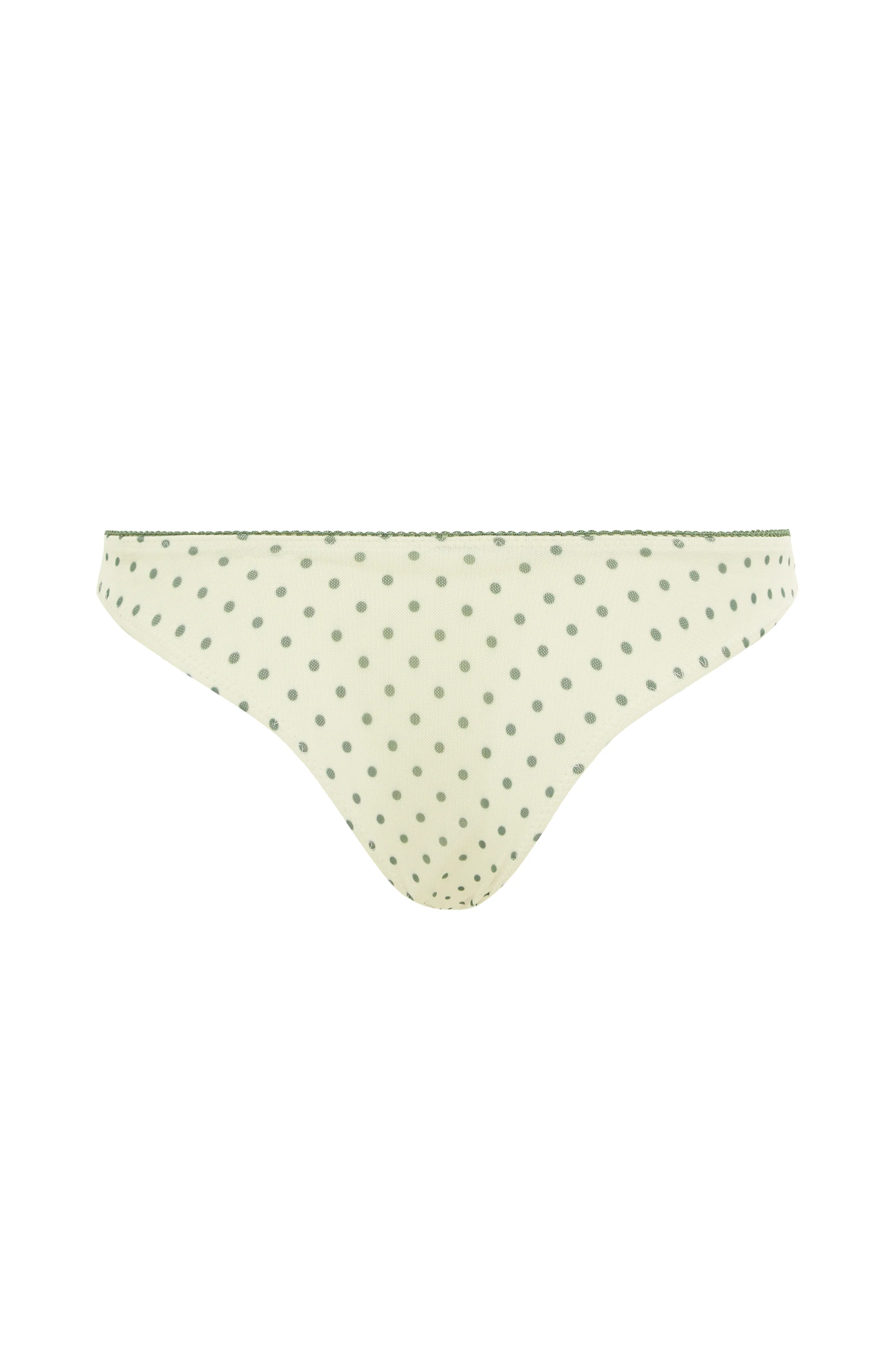 Jeanie Bikini Bottom | Green Polka Dot - Image 8