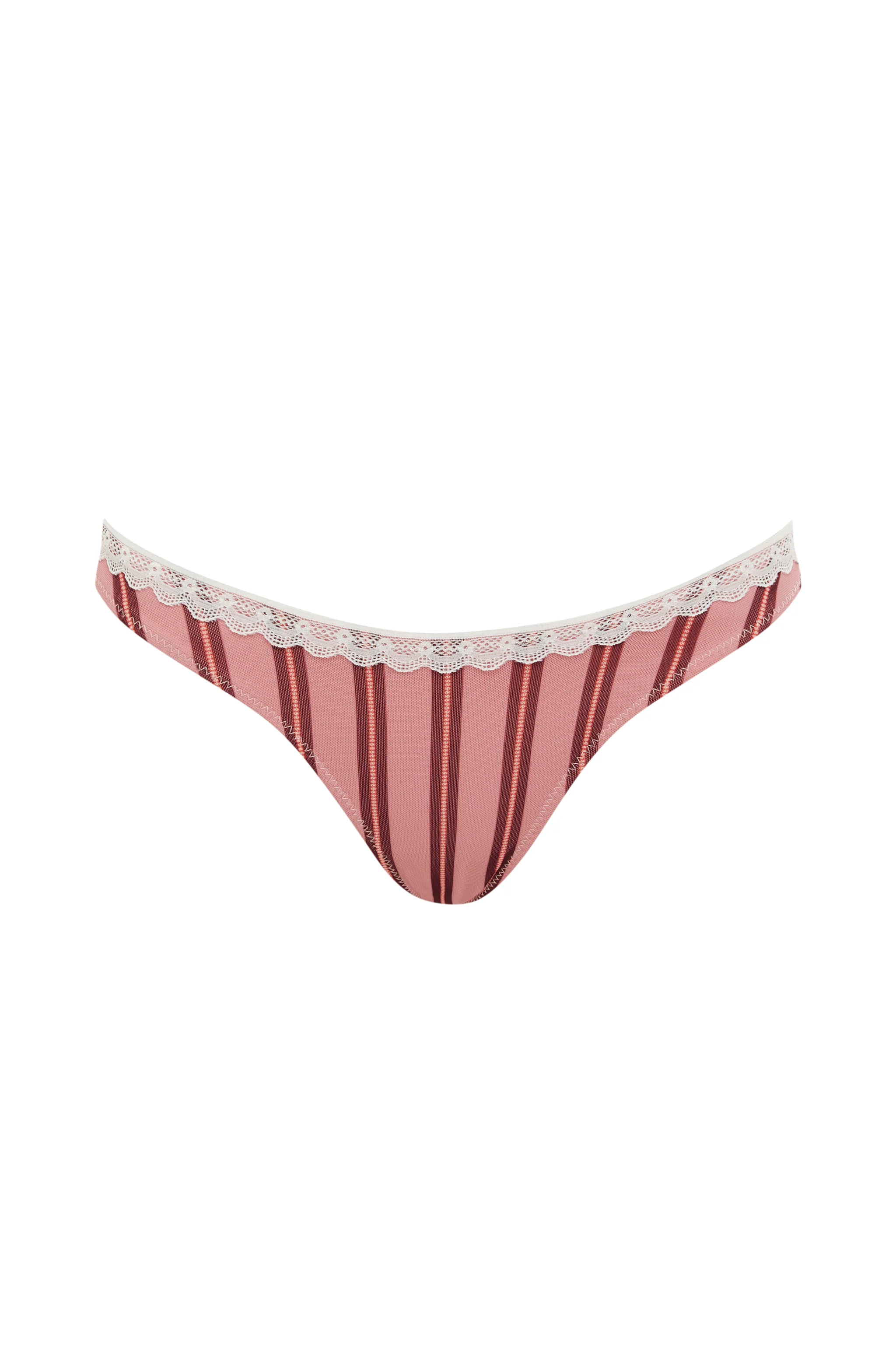 Jeanie Bikini Bottom | Pink Stripe - Image 7