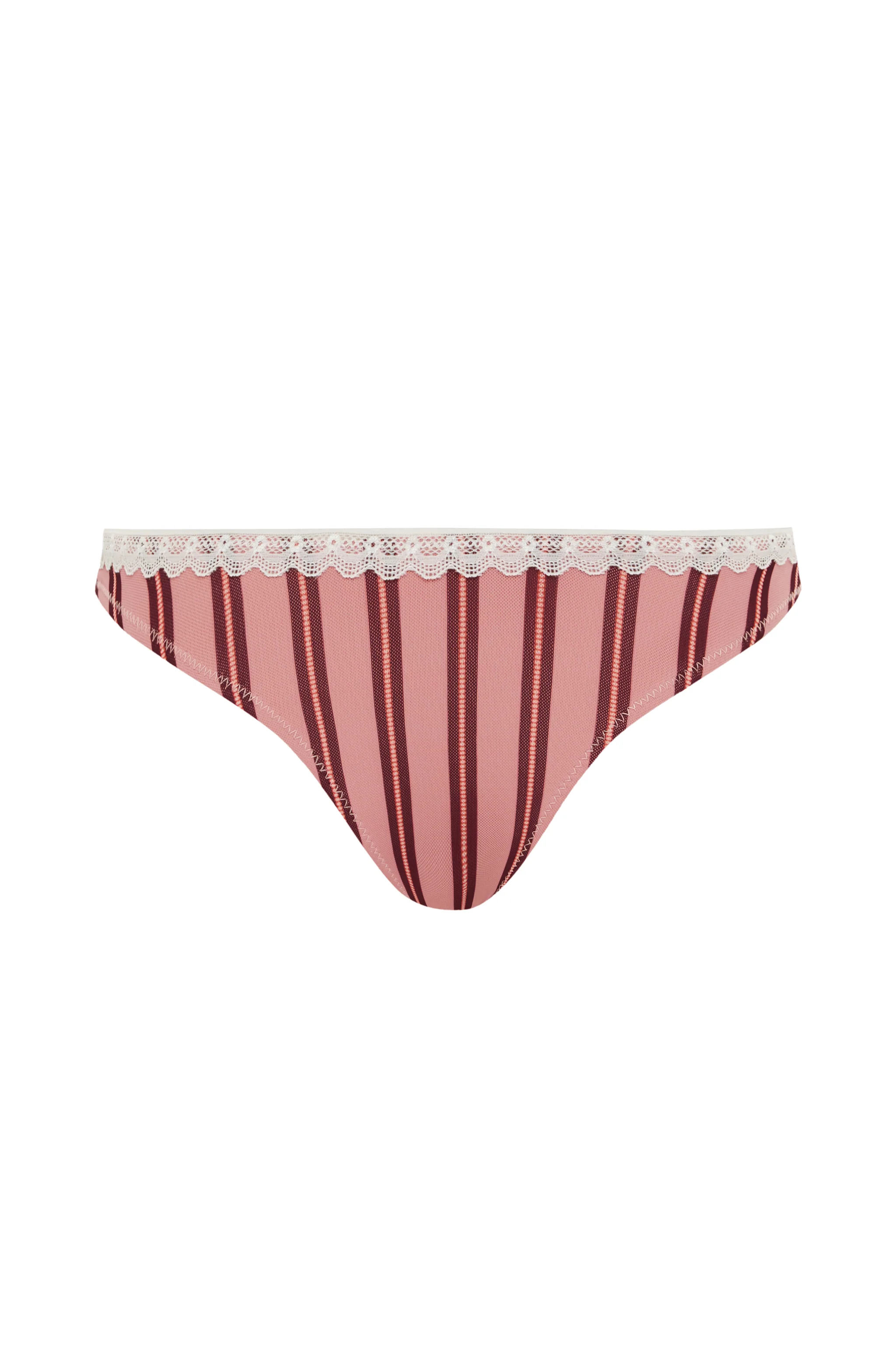 Jeanie Bikini Bottom | Pink Stripe - Image 8