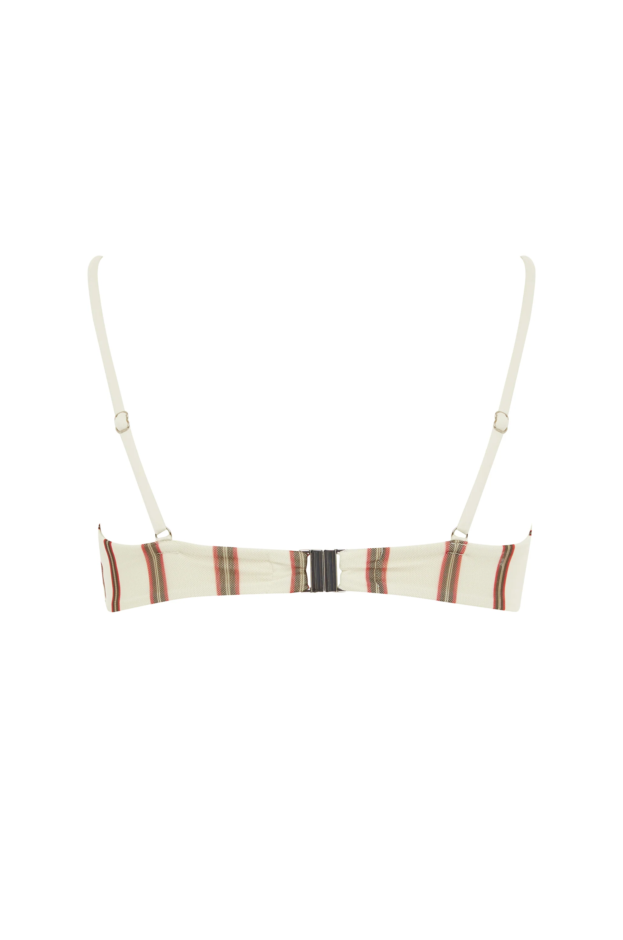 Jeanie Bikini Top | Cream Stripe - Image 6