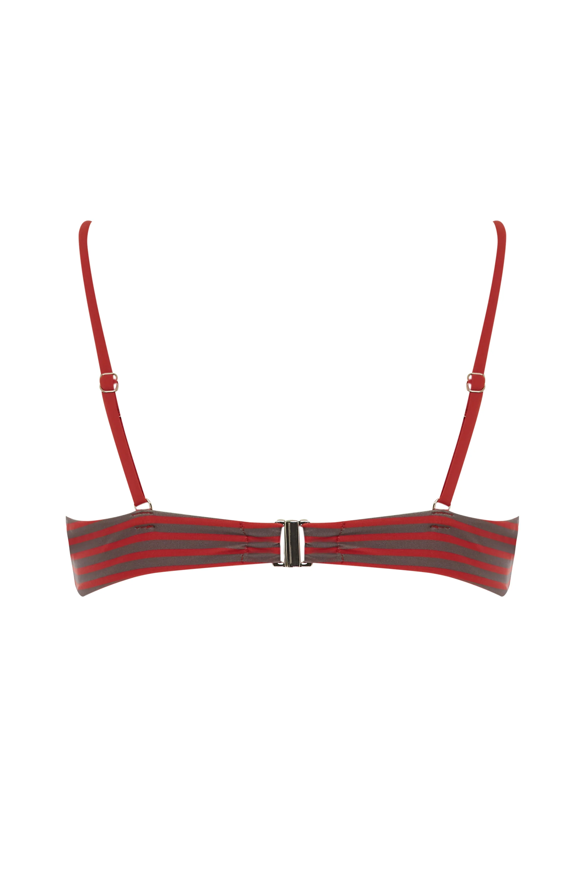 Jeanie Bikini Top | Red Stripe - Image 8