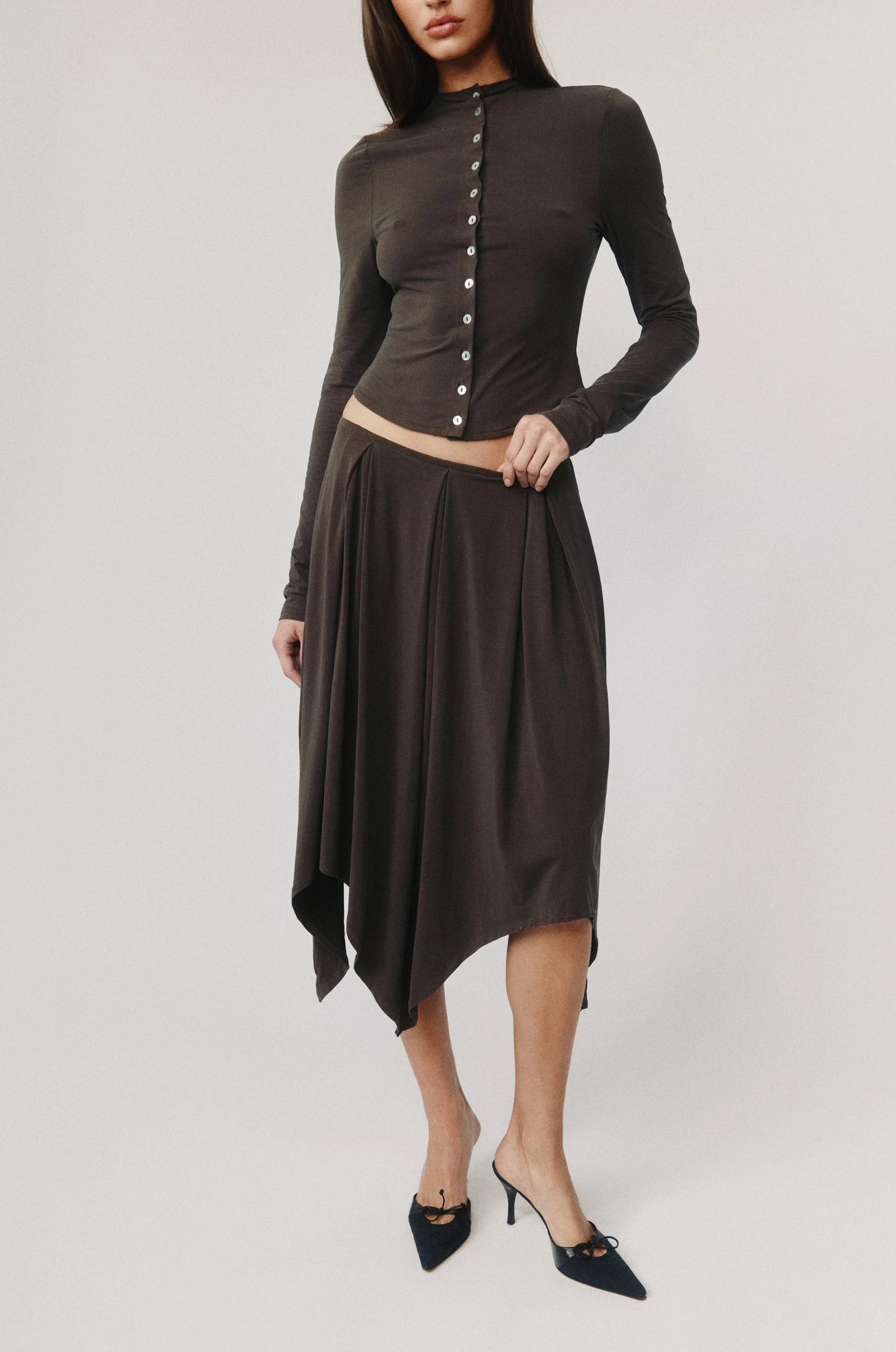 Jolie Skirt | Chocolate - Image 3