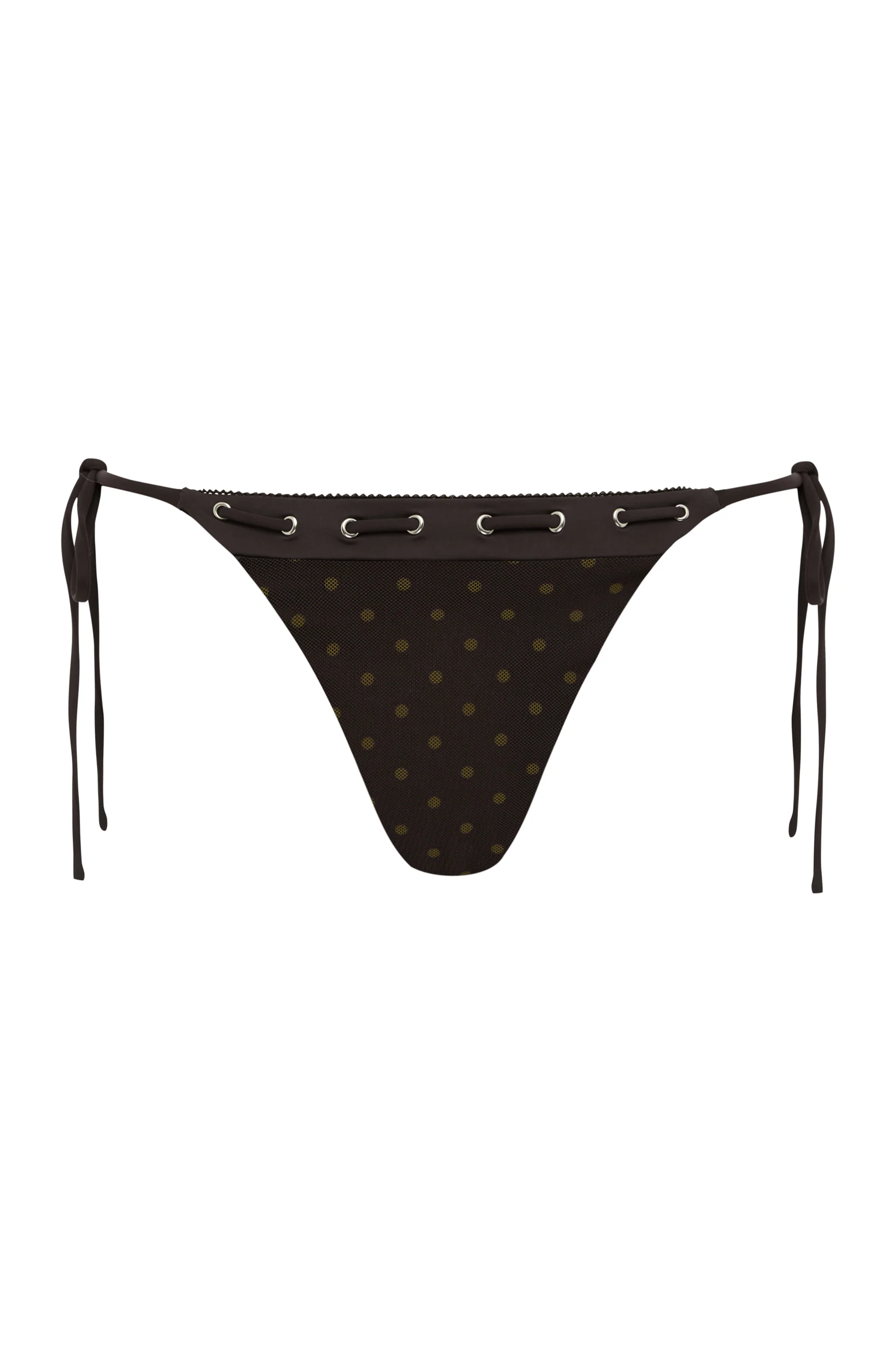 Juni Bikini Bottom | Brown Polka Dot - Image 8
