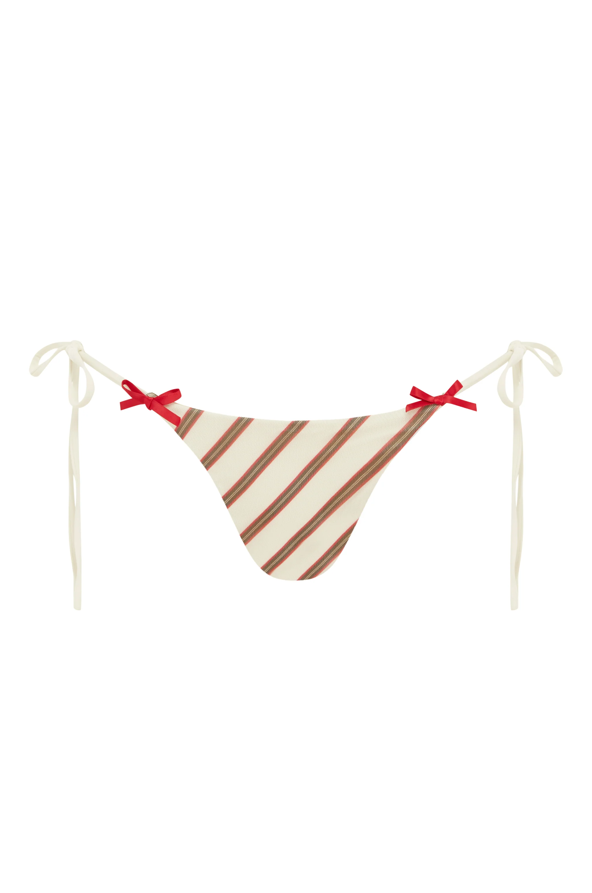 Juni Bikini Bottom | Cream Stripe - Image 7