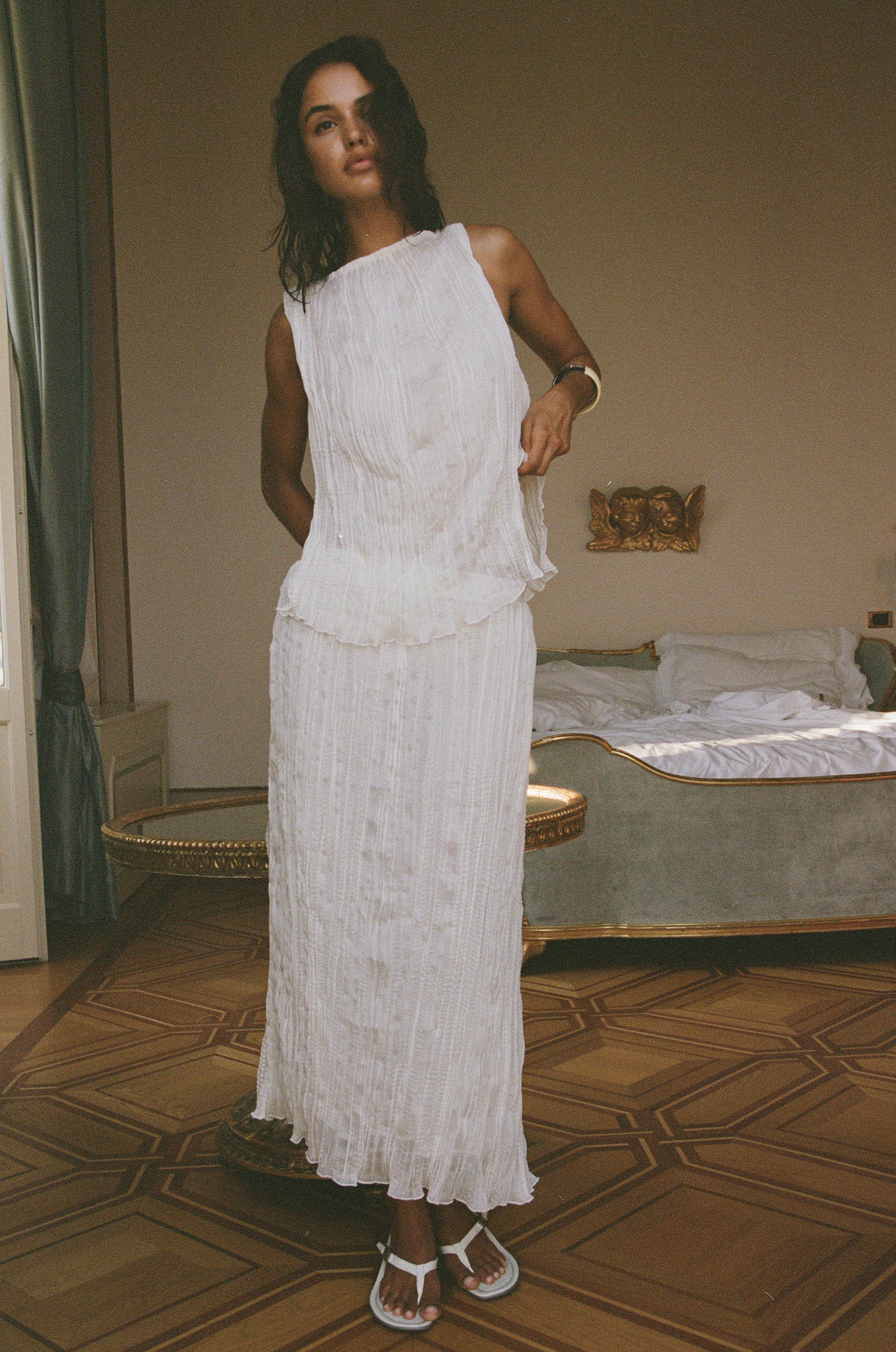 Kea Midi Skirt | Cream - Image 5
