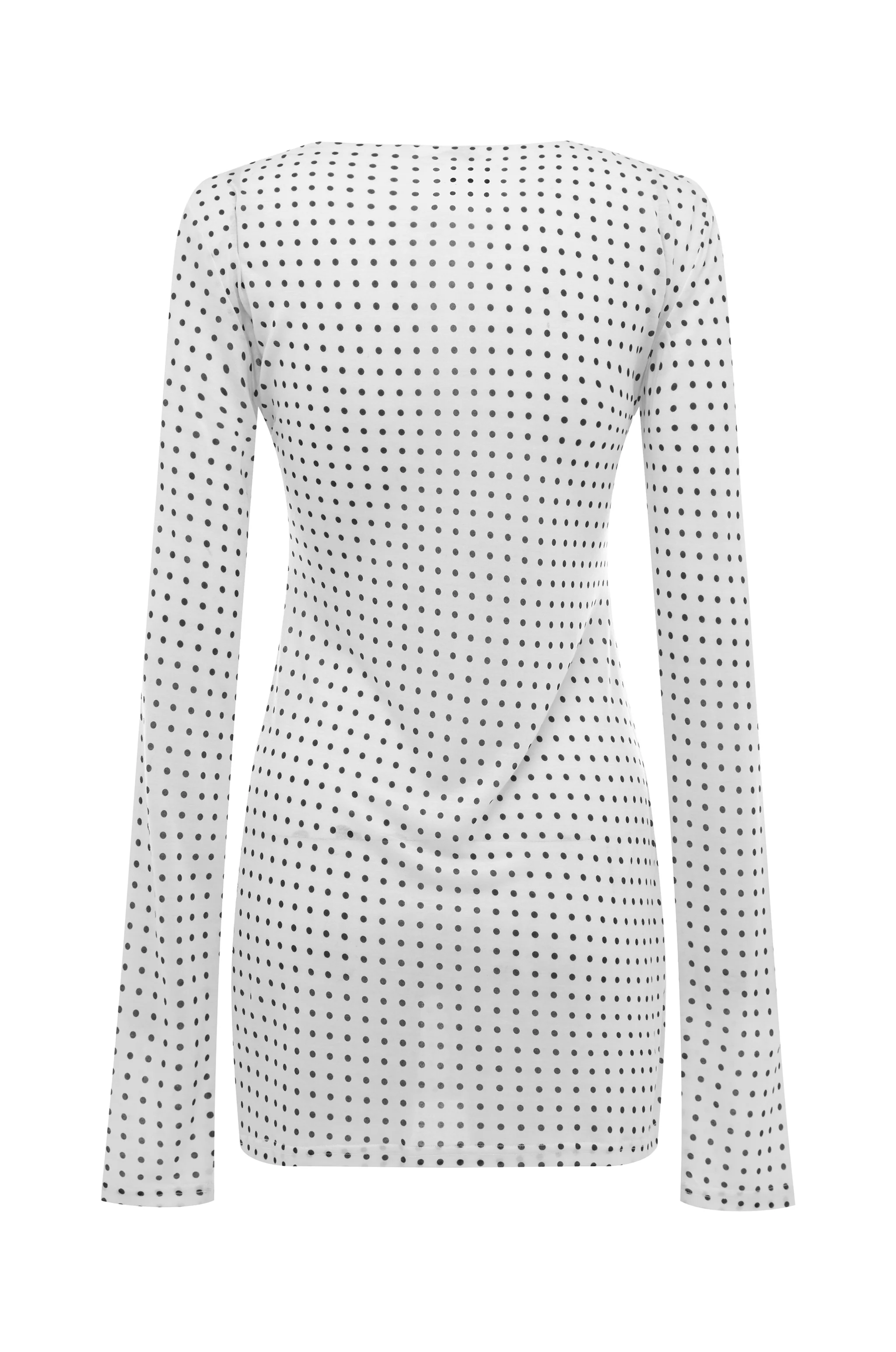 Kenny Dress | White Polka Dot - Image 10