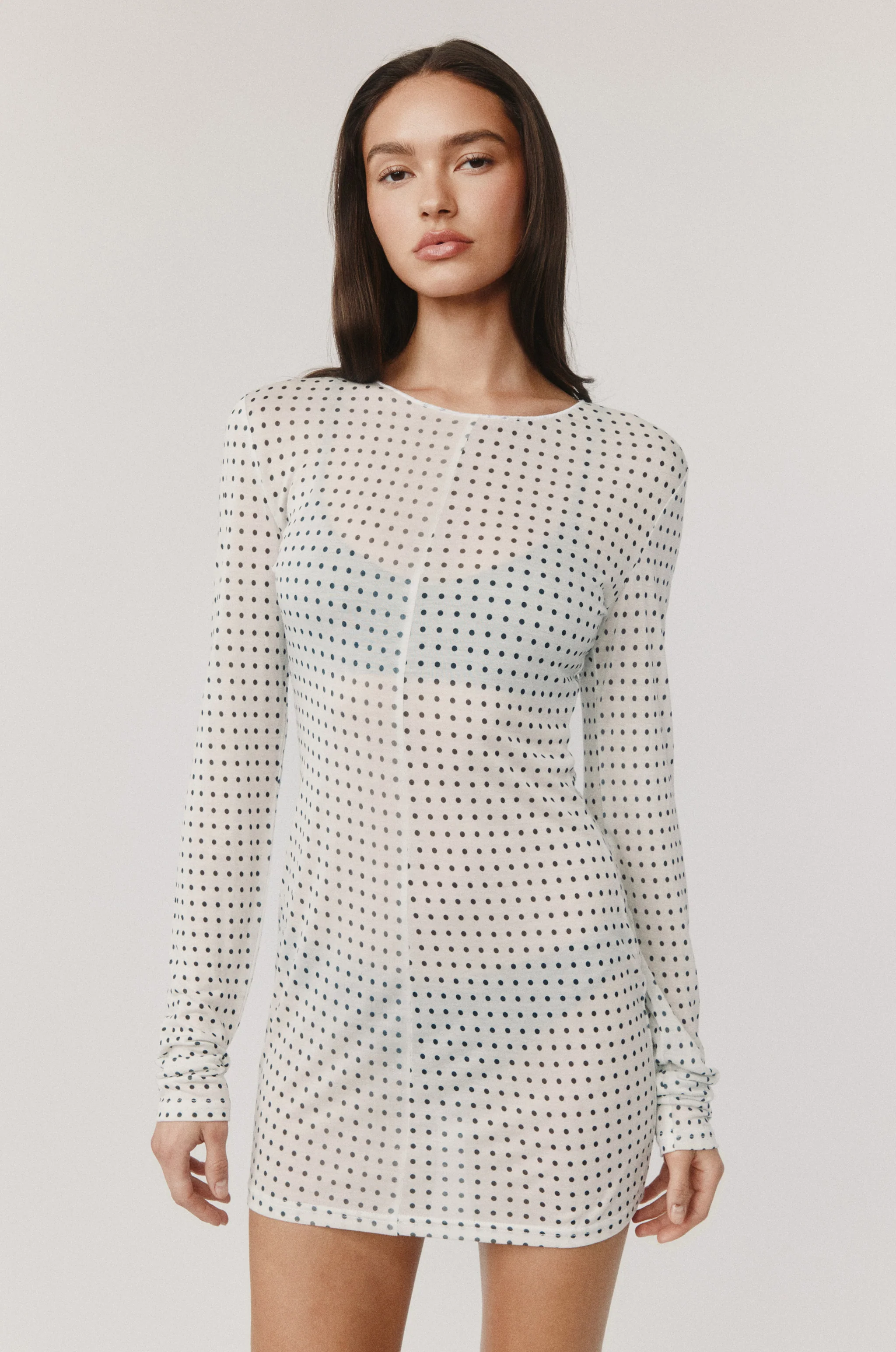 Kenny Dress | White Polka Dot - Image 4