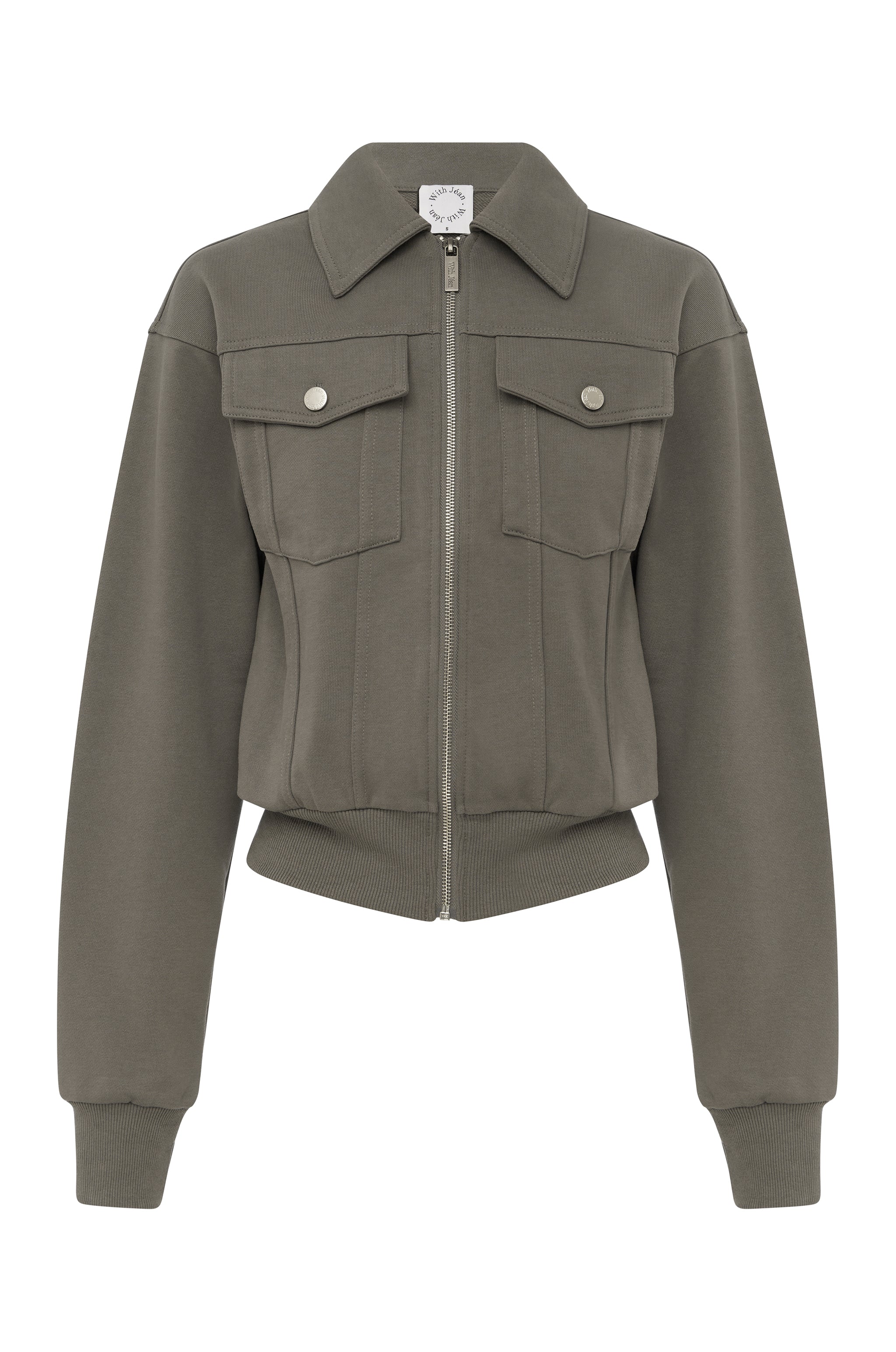 Lexa Zip Through | Charcoal - Image 7