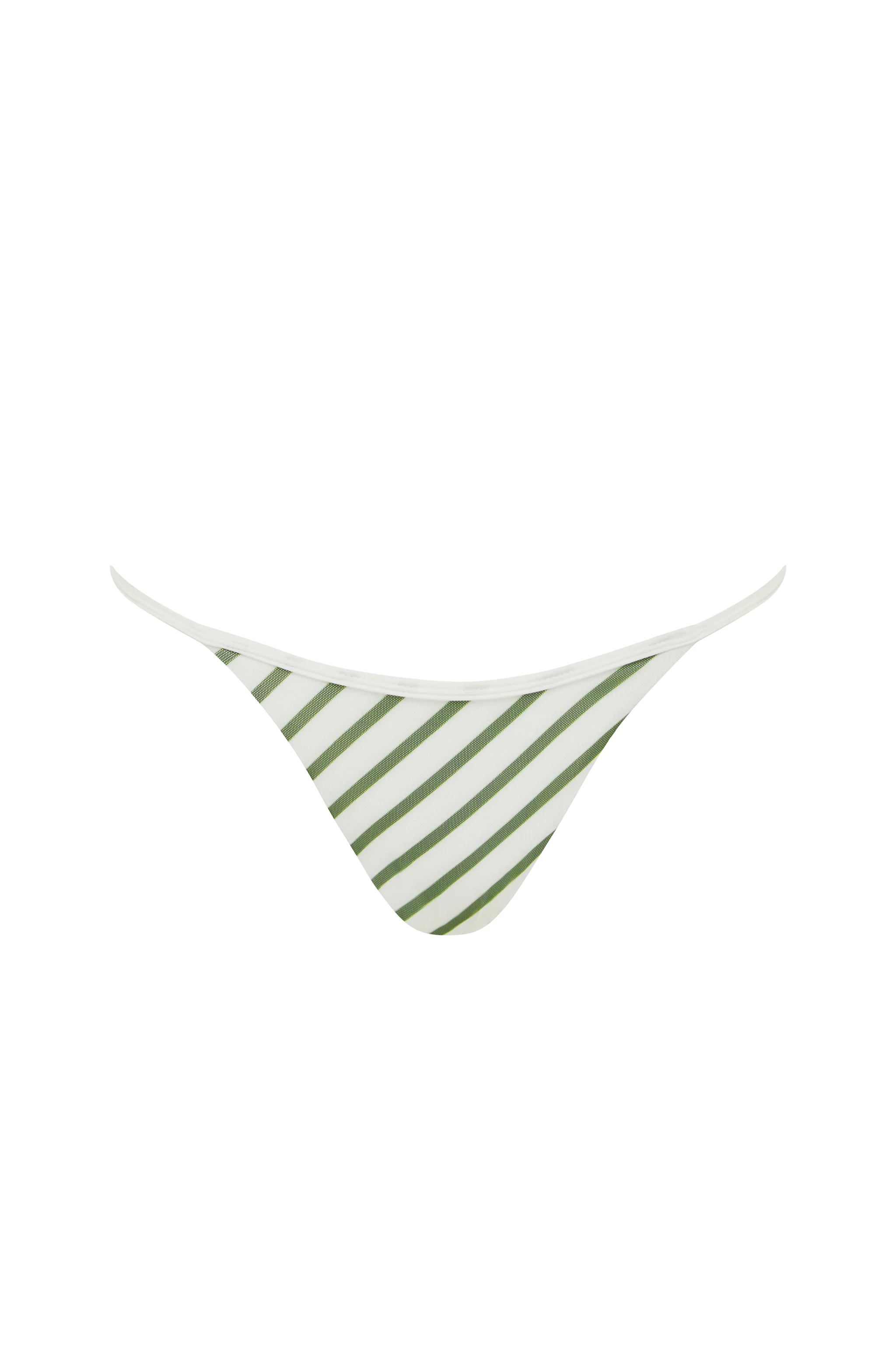 Lola Bikini Bottom | Green Stripe - Image 7
