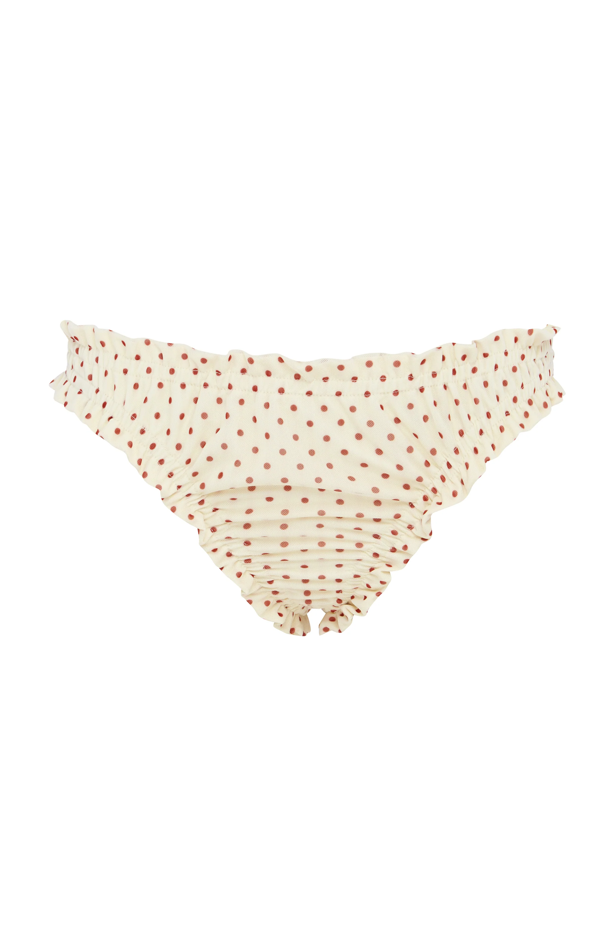Lottie Bikini Bottom | Cream Polka Dot - Image 7