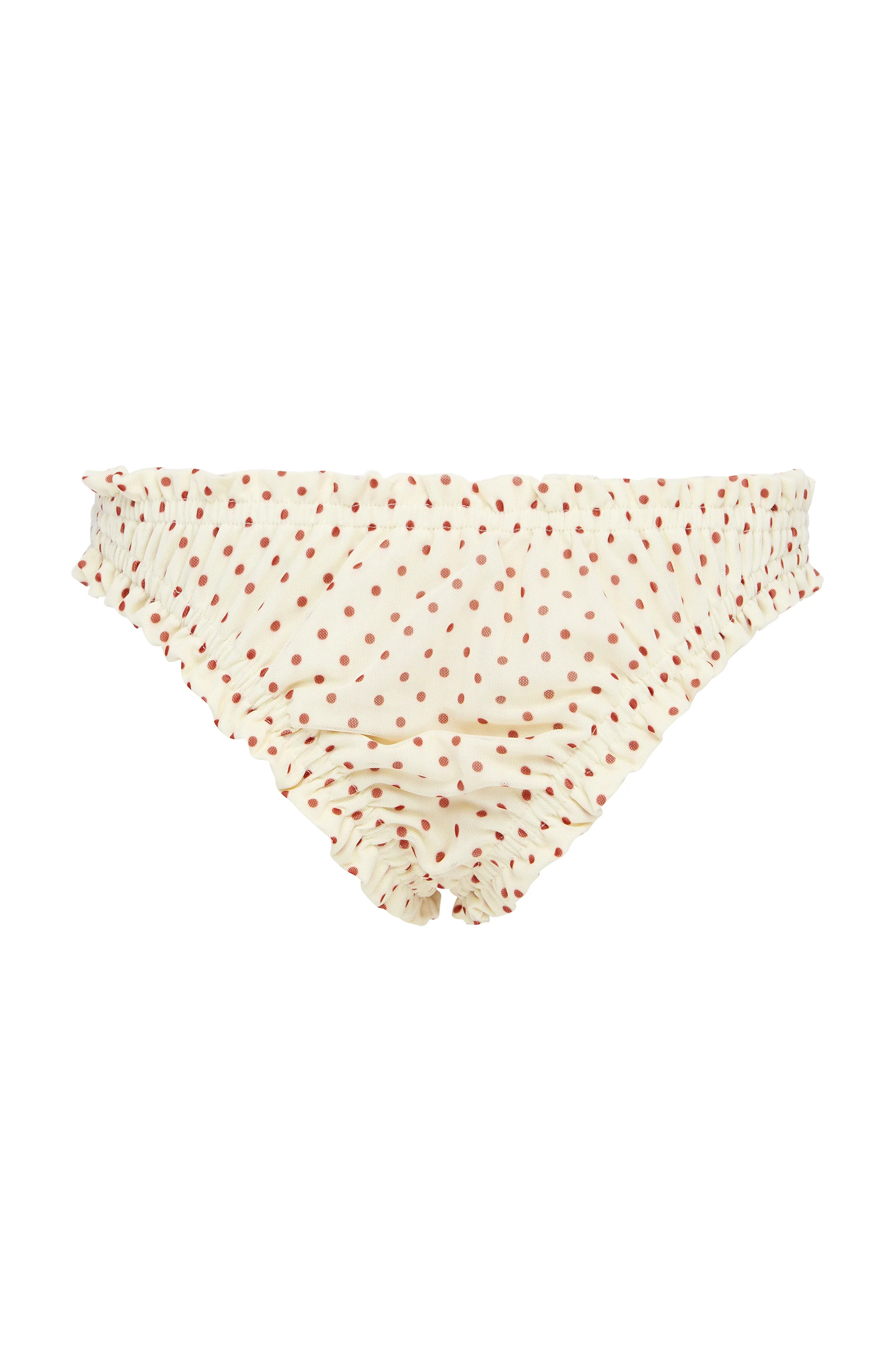 Lottie Bikini Bottom | Cream Polka Dot - Image 8