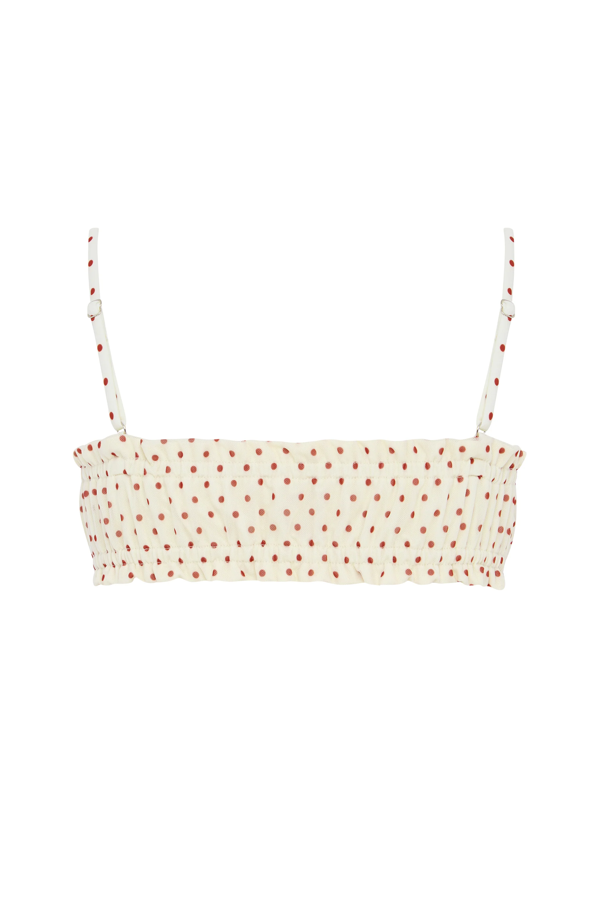Lottie Bikini Top | Cream Polka Dot - Image 8