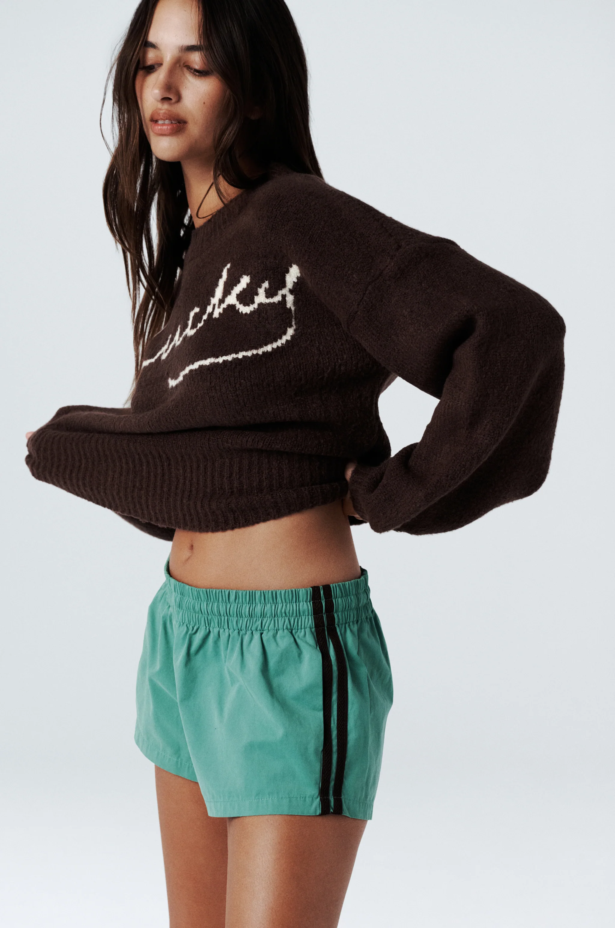 Lucky Days Sweater | Brown/Cream - Image 4