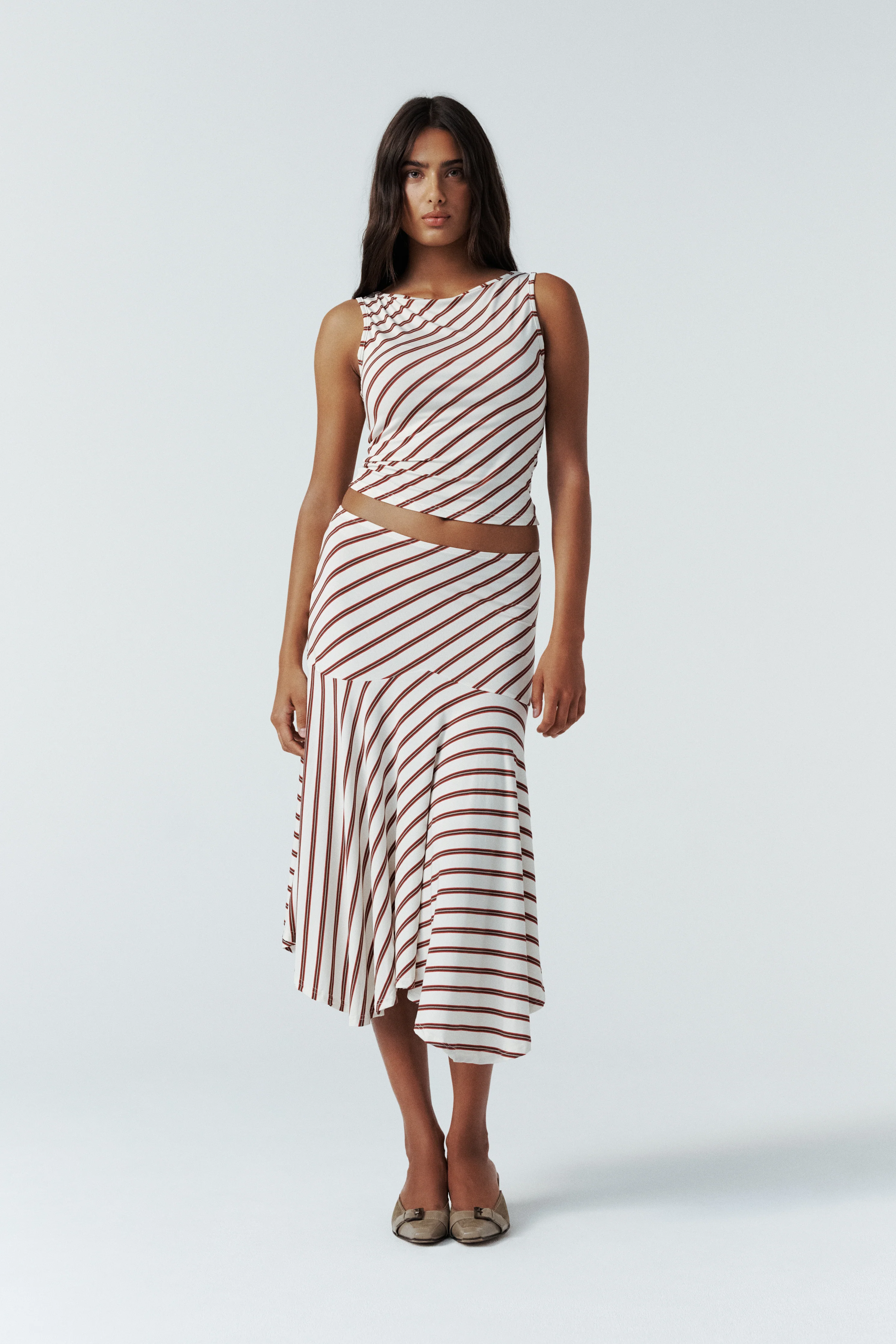 Maeve Midi Skirt | Stripe - Image 3