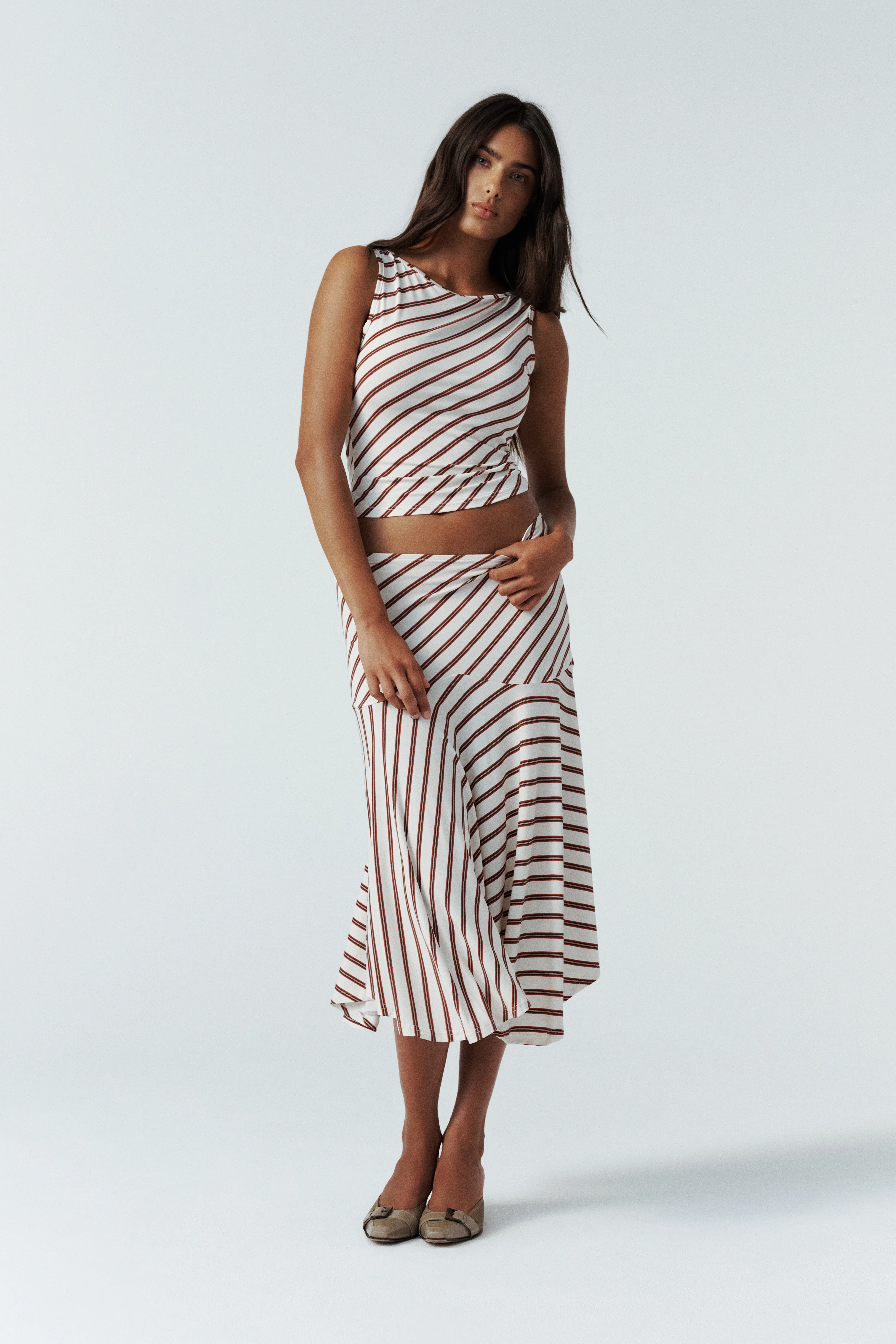 Maeve Midi Skirt | Stripe - Image 4