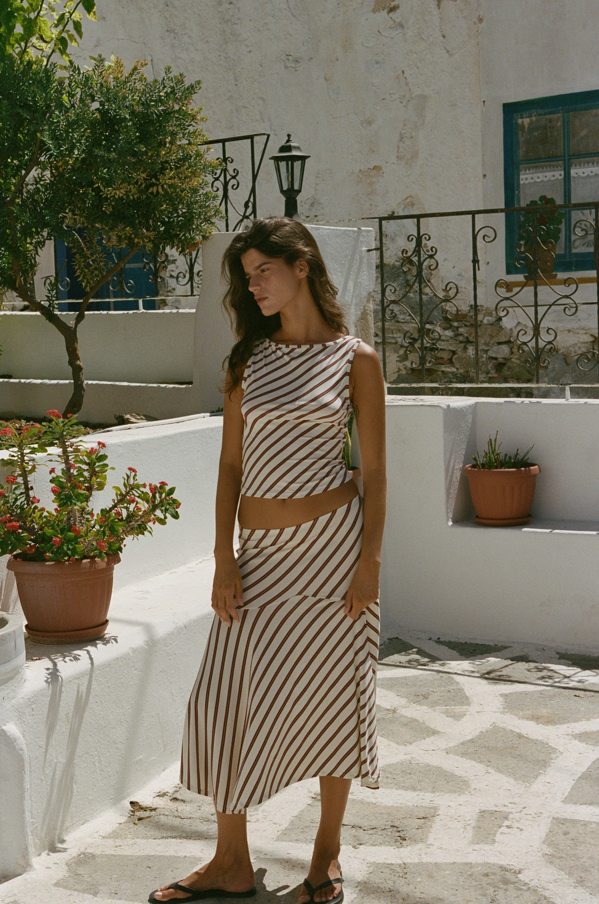 Maeve Midi Skirt | Stripe - Image 6