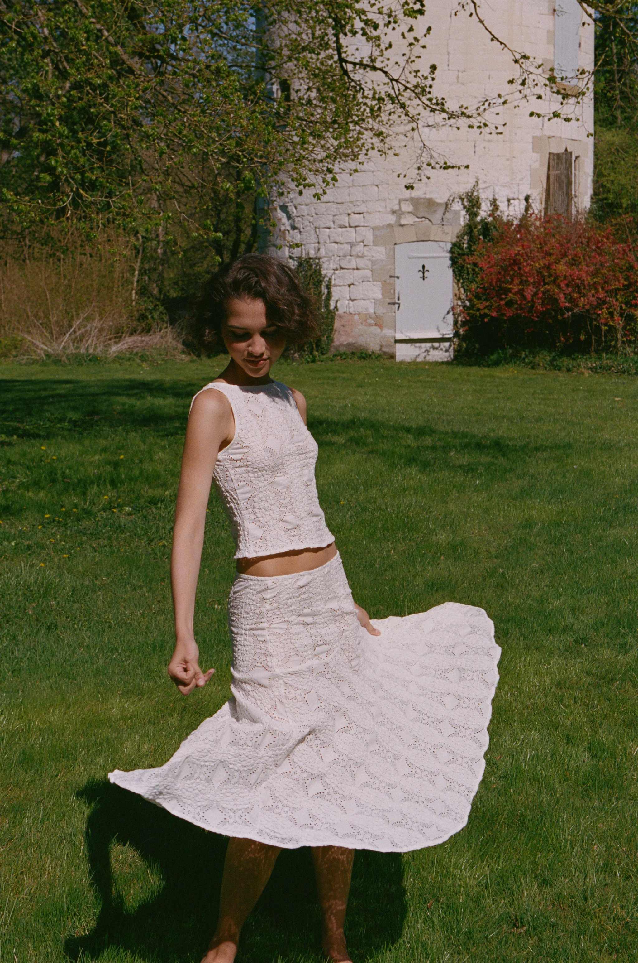 Maeve Midi Skirt | White - Image 5