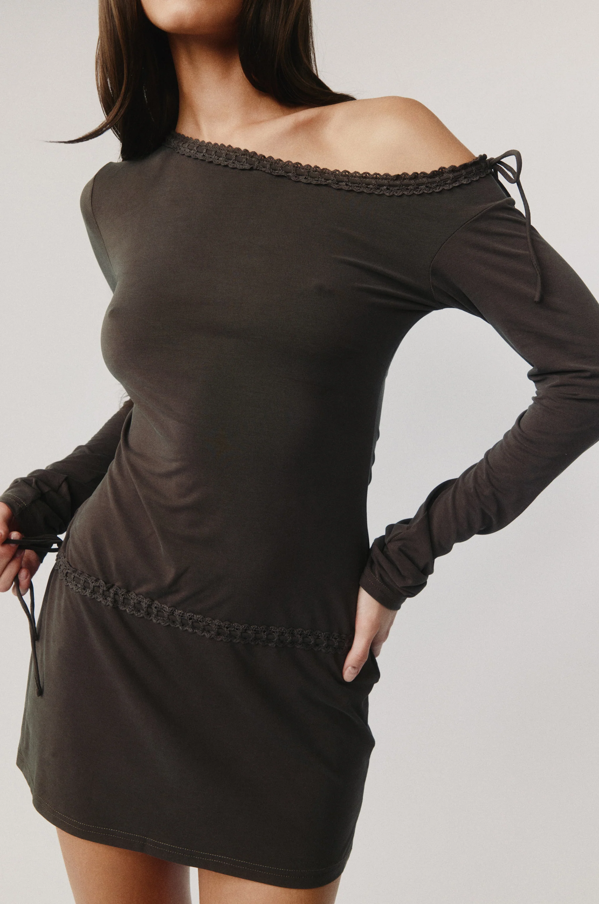 Marga Dress | Chocolate - Image 3
