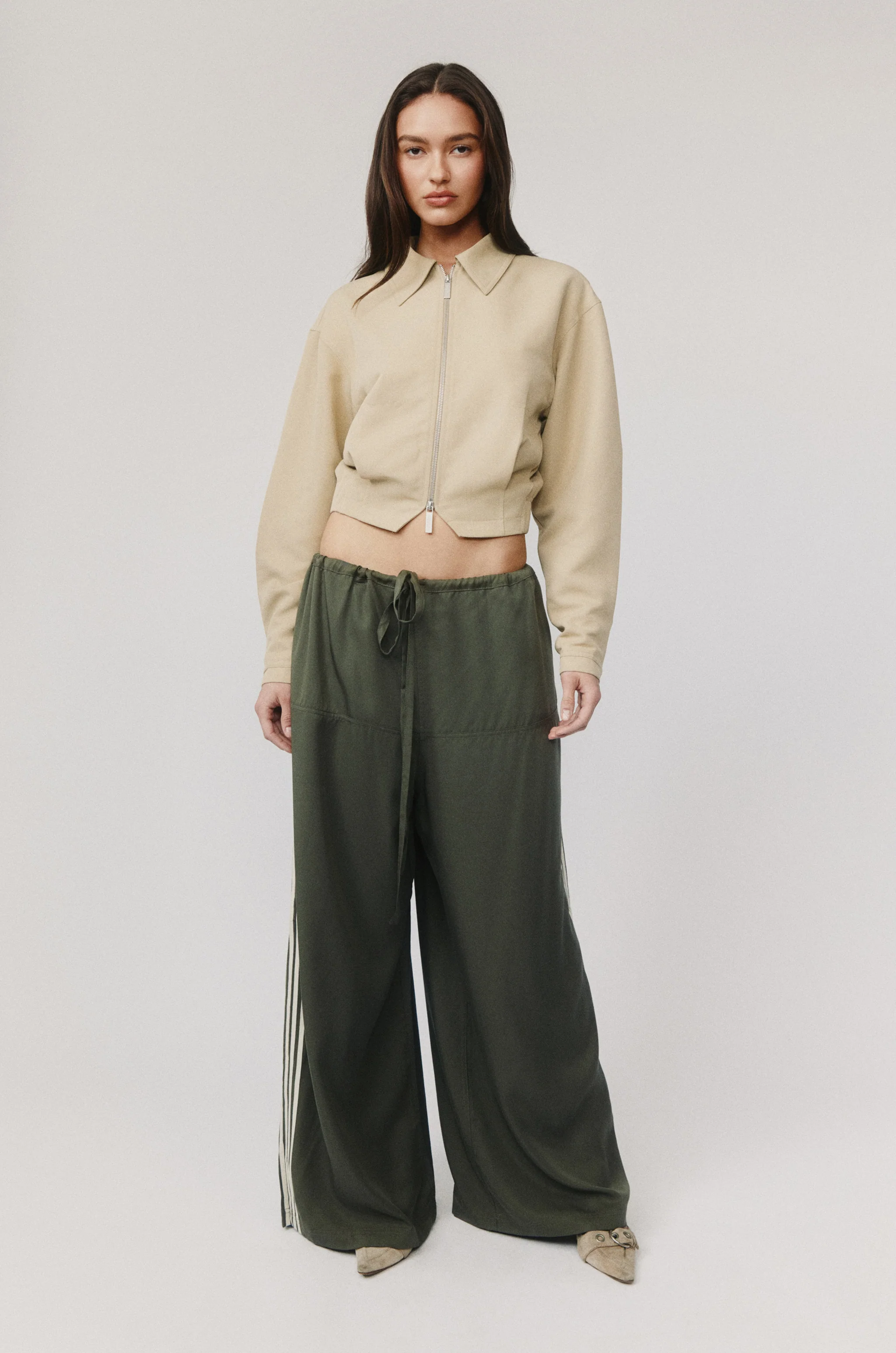 Norah Pants | Khaki Stripe - Image 5