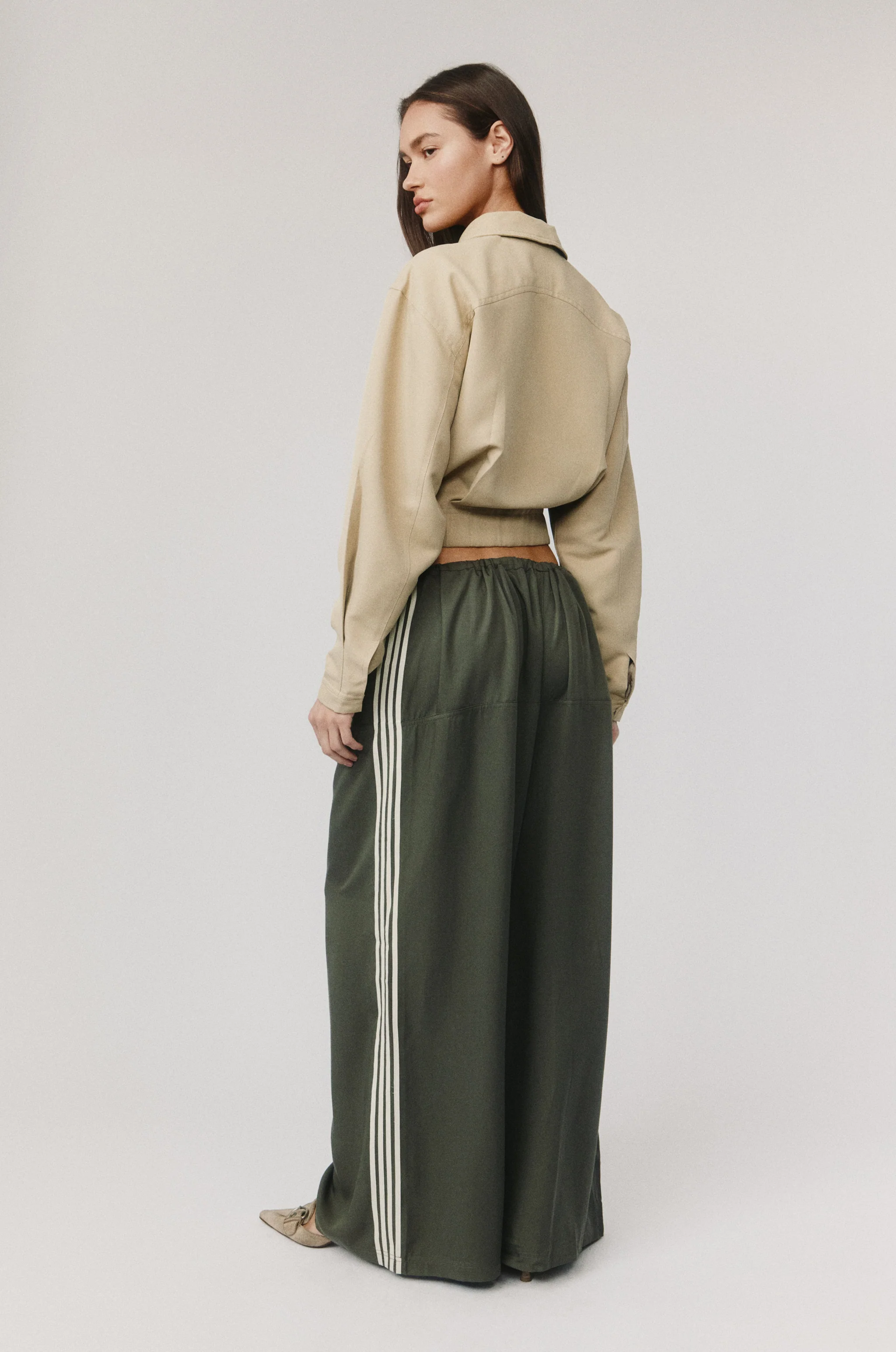Norah Pants | Khaki Stripe - Image 6