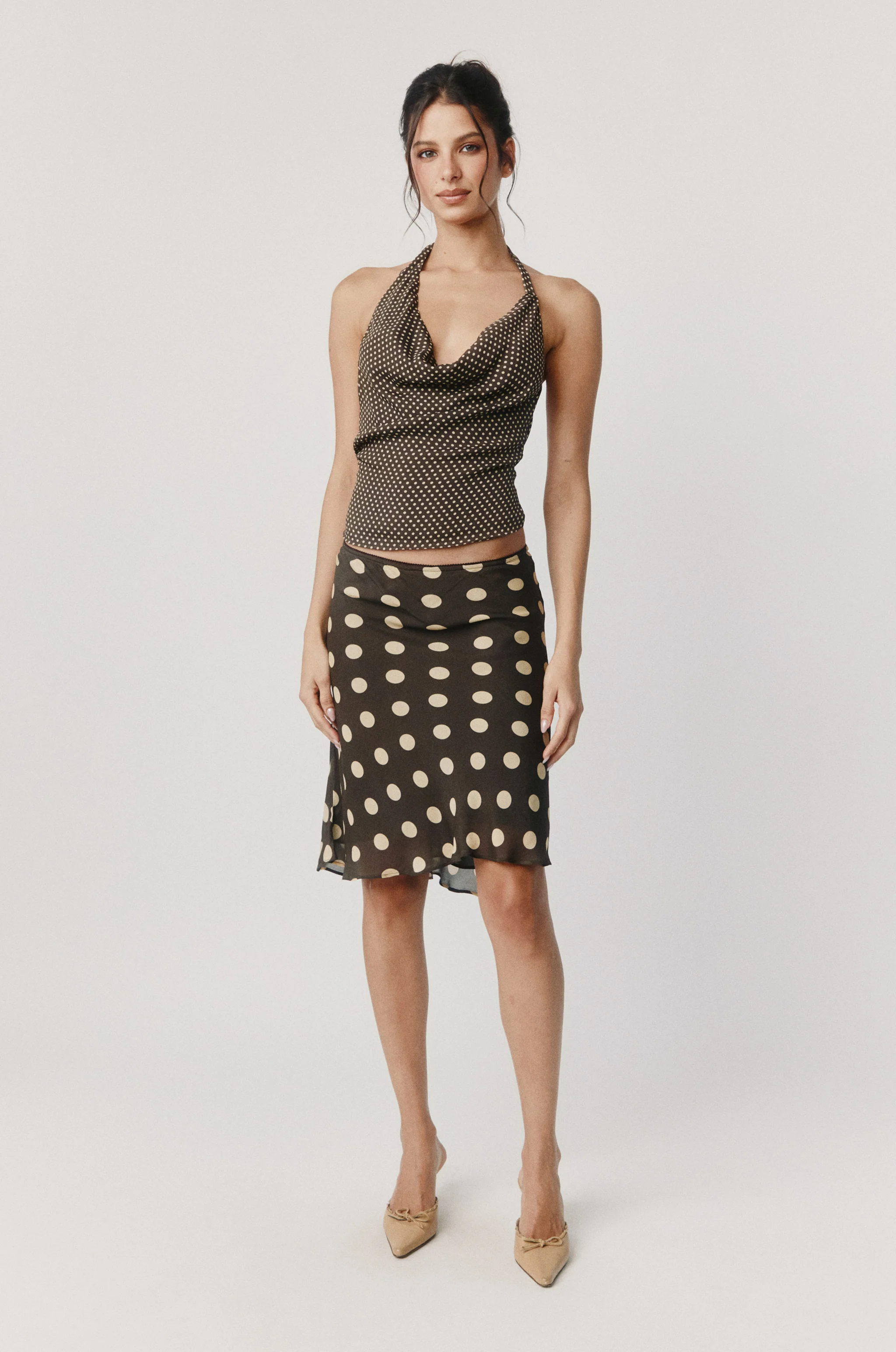 Penny Skirt | Yellow Dot - Image 3