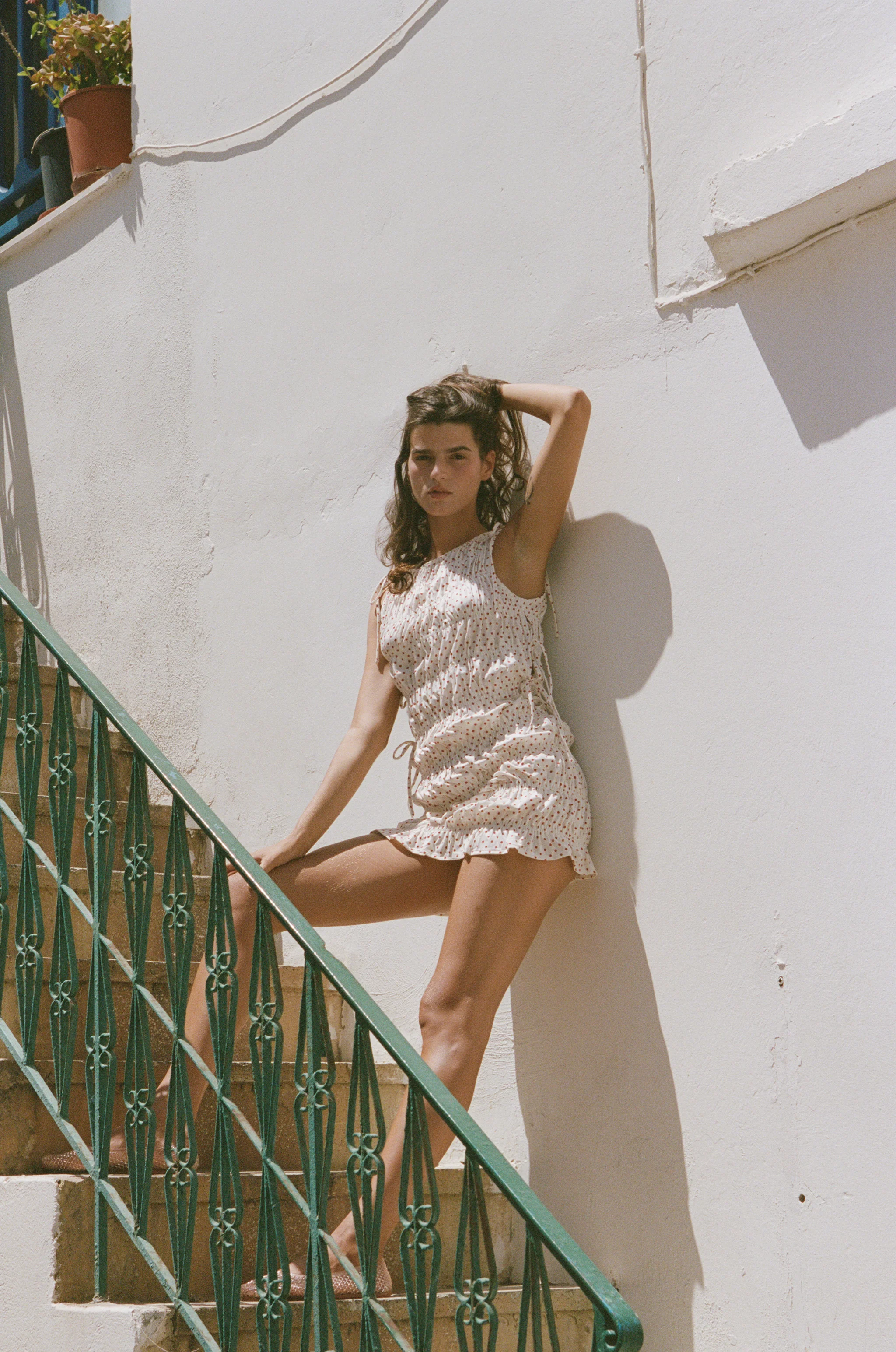 Remie Dress | Cream Polka Dot - Image 6