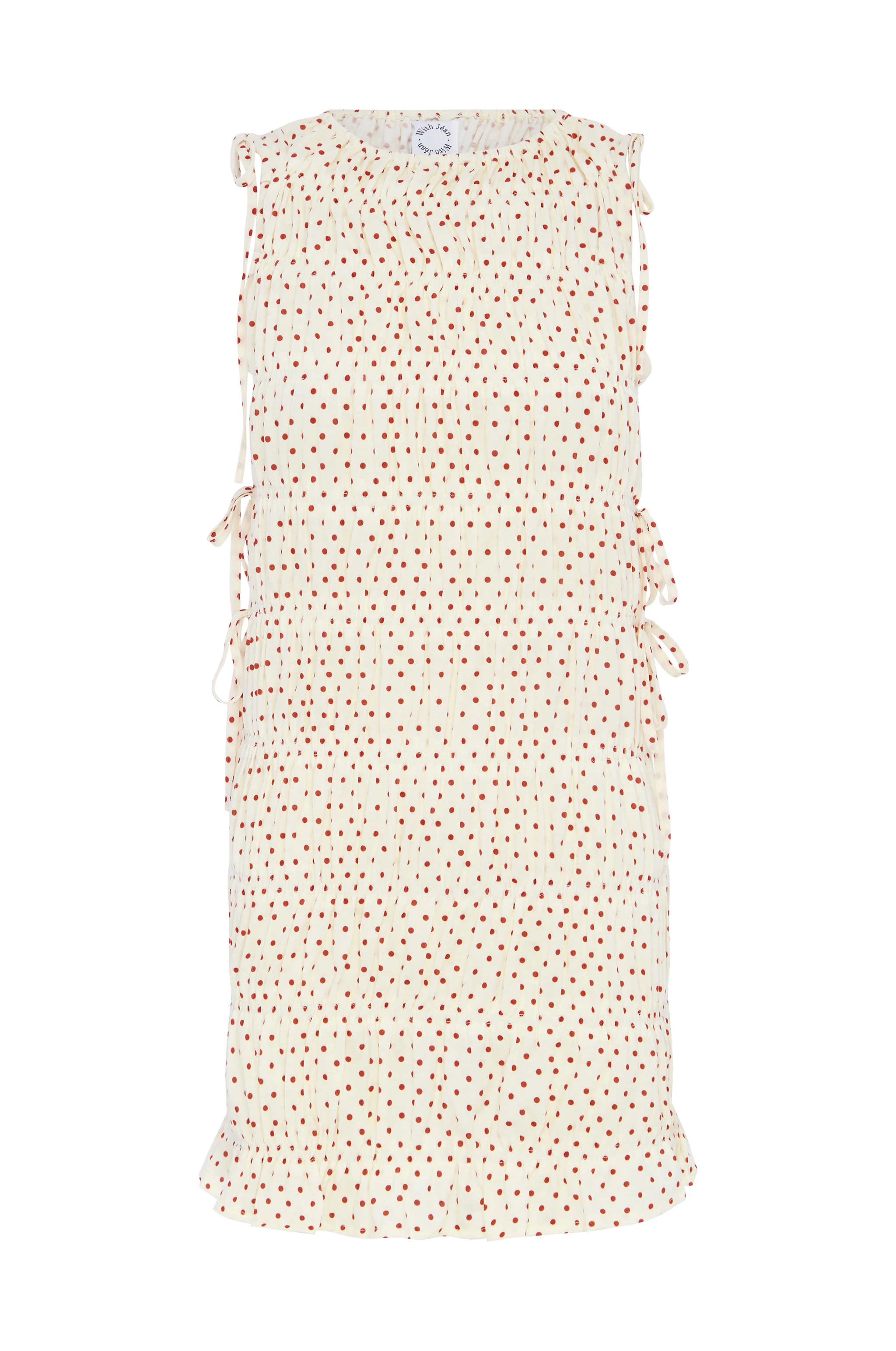 Remie Dress | Cream Polka Dot - Image 7