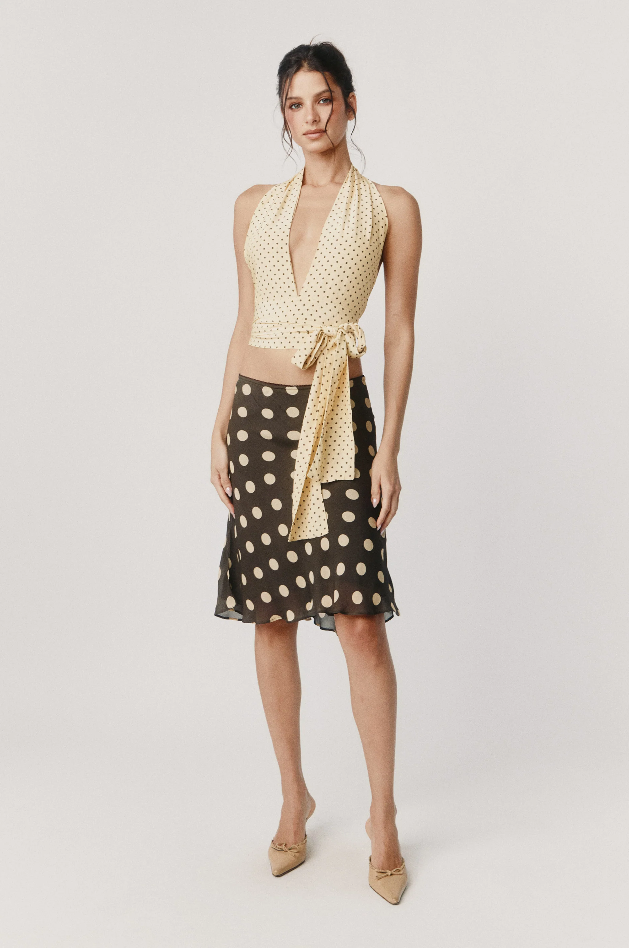 Rendezvous Top | Yellow Polka Dot - Image 3