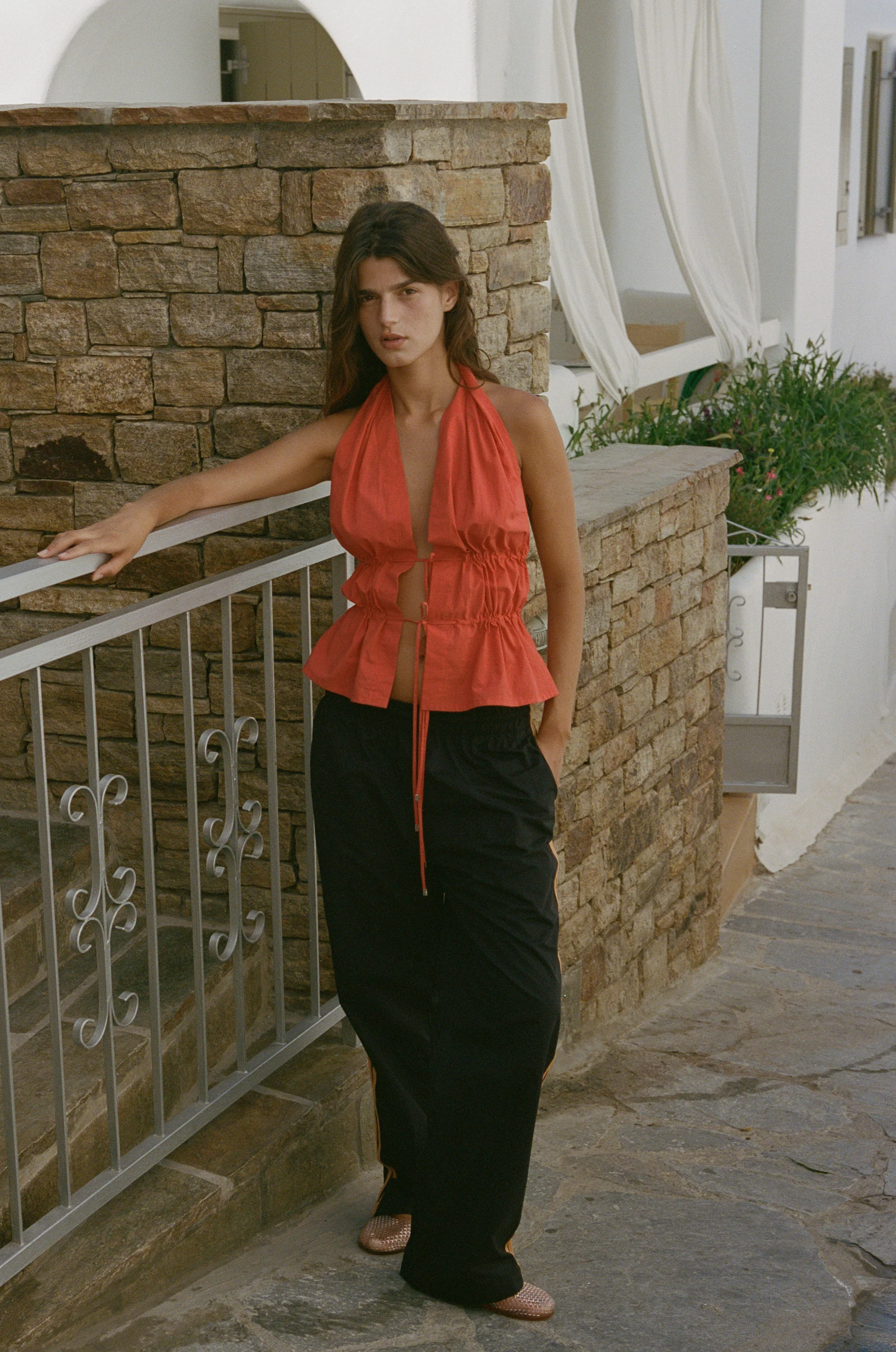 Romeo Track Pant | Black / Orange - Image 6