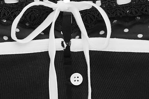 Sabrin Dress | Black Polka Dot - Image 11