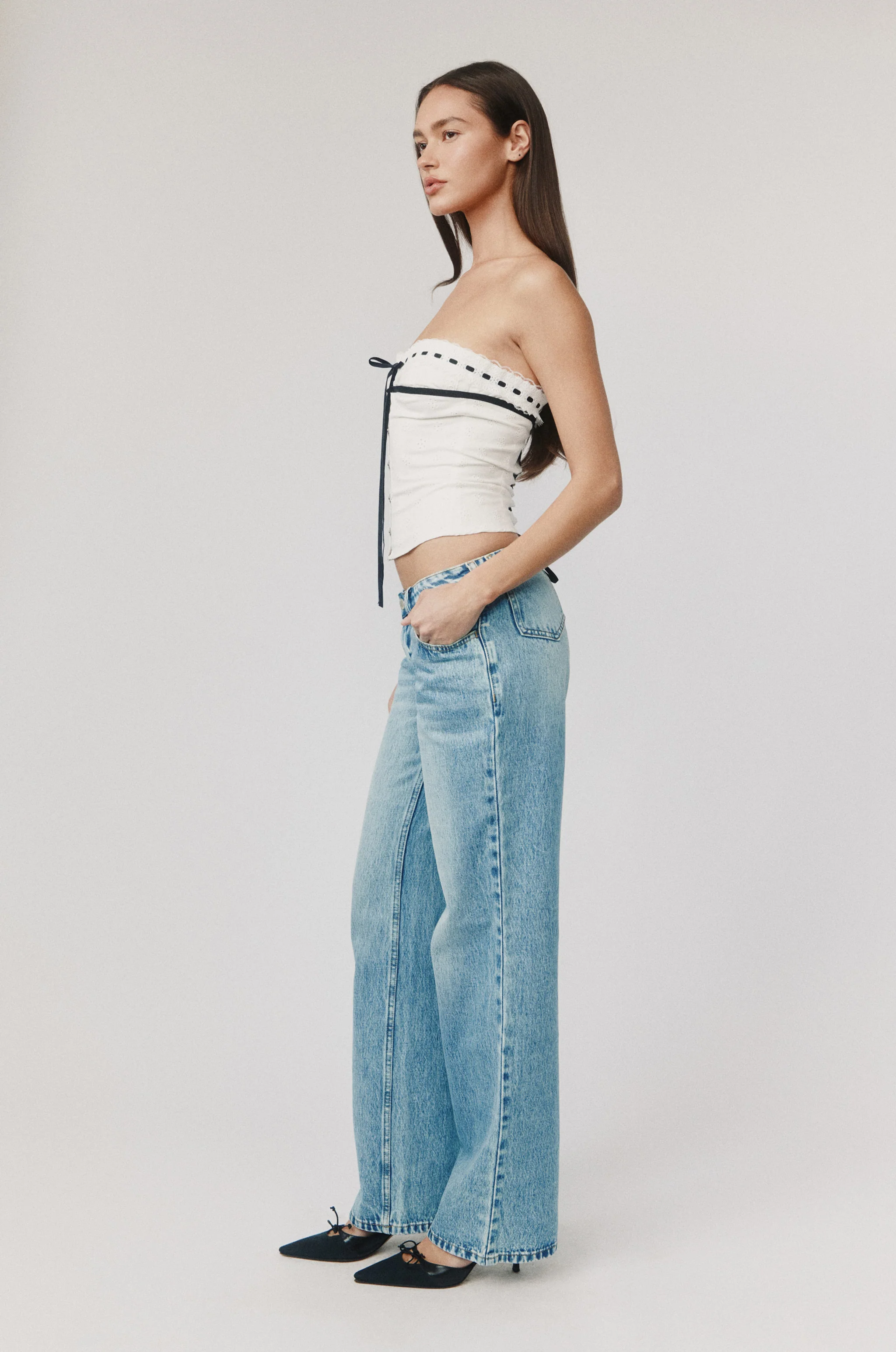 Sabrin Top | White Embroidery - Image 7