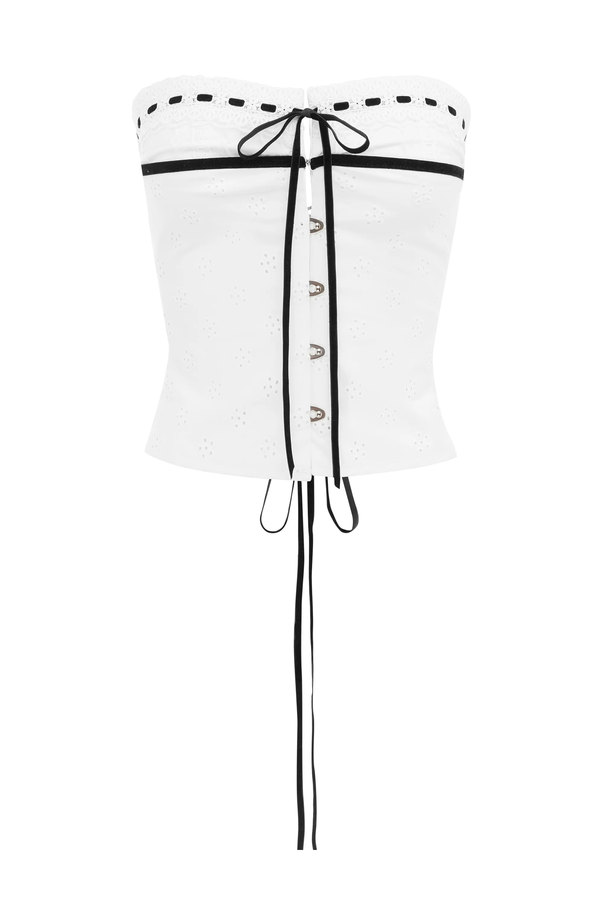 Sabrin Top | White Embroidery - Image 9