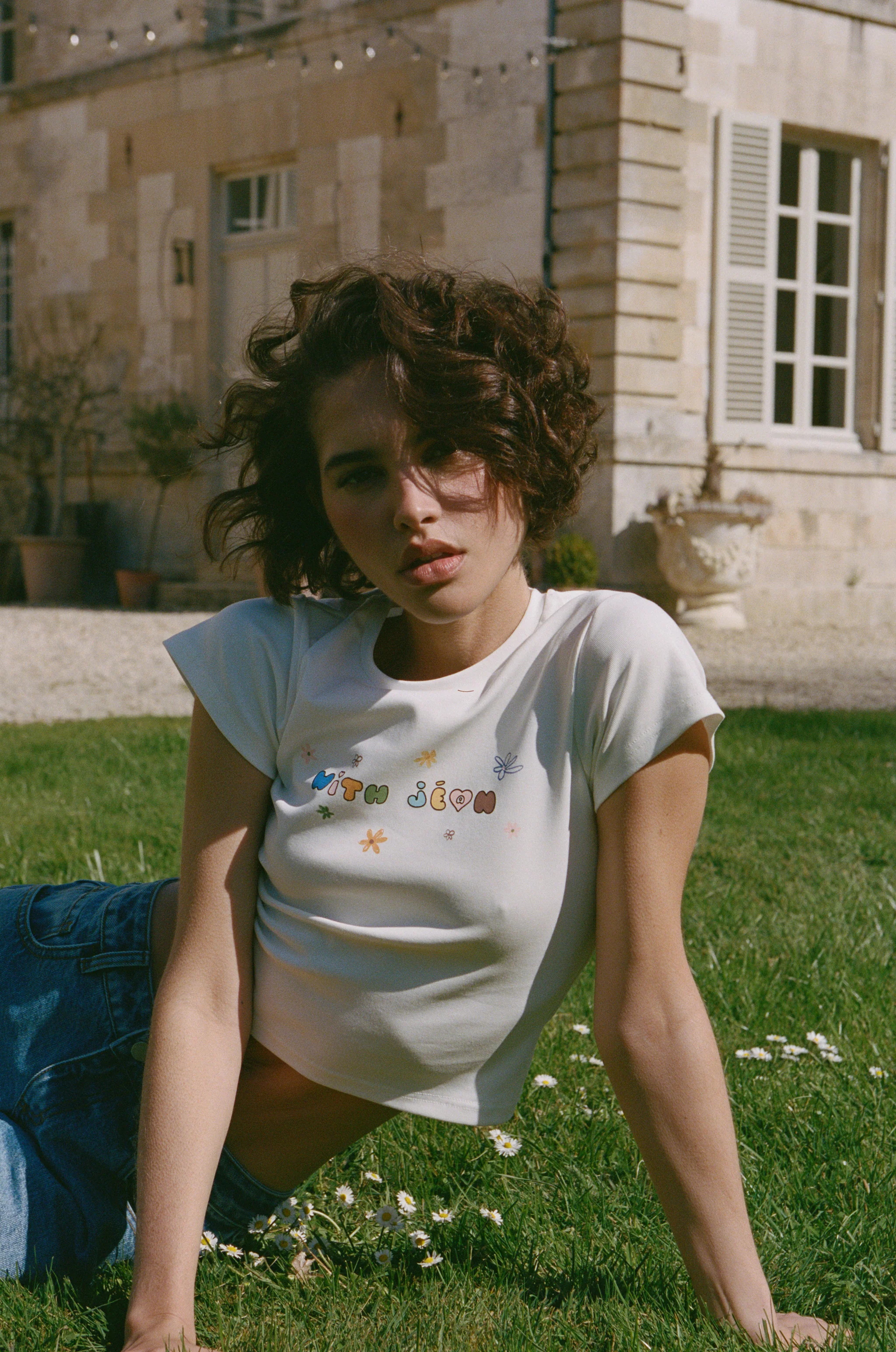 With Flowers Tee | White / Multi - Image 2